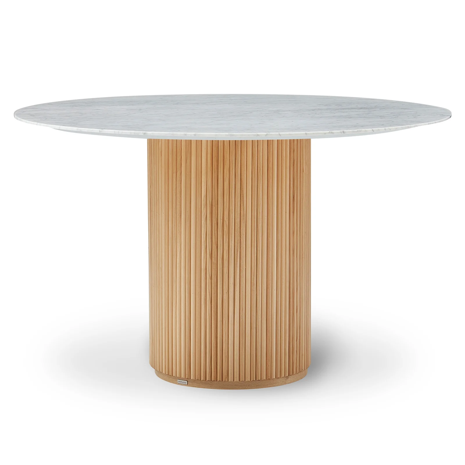 Gracie 120cm Round Dining Table in Real Carrara Marble