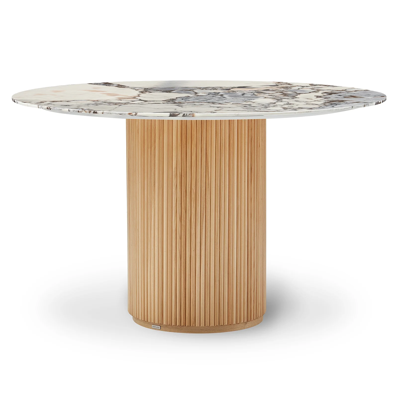 Gracie 120cm Round Dining Table with Real Blue Galaxy Marble
