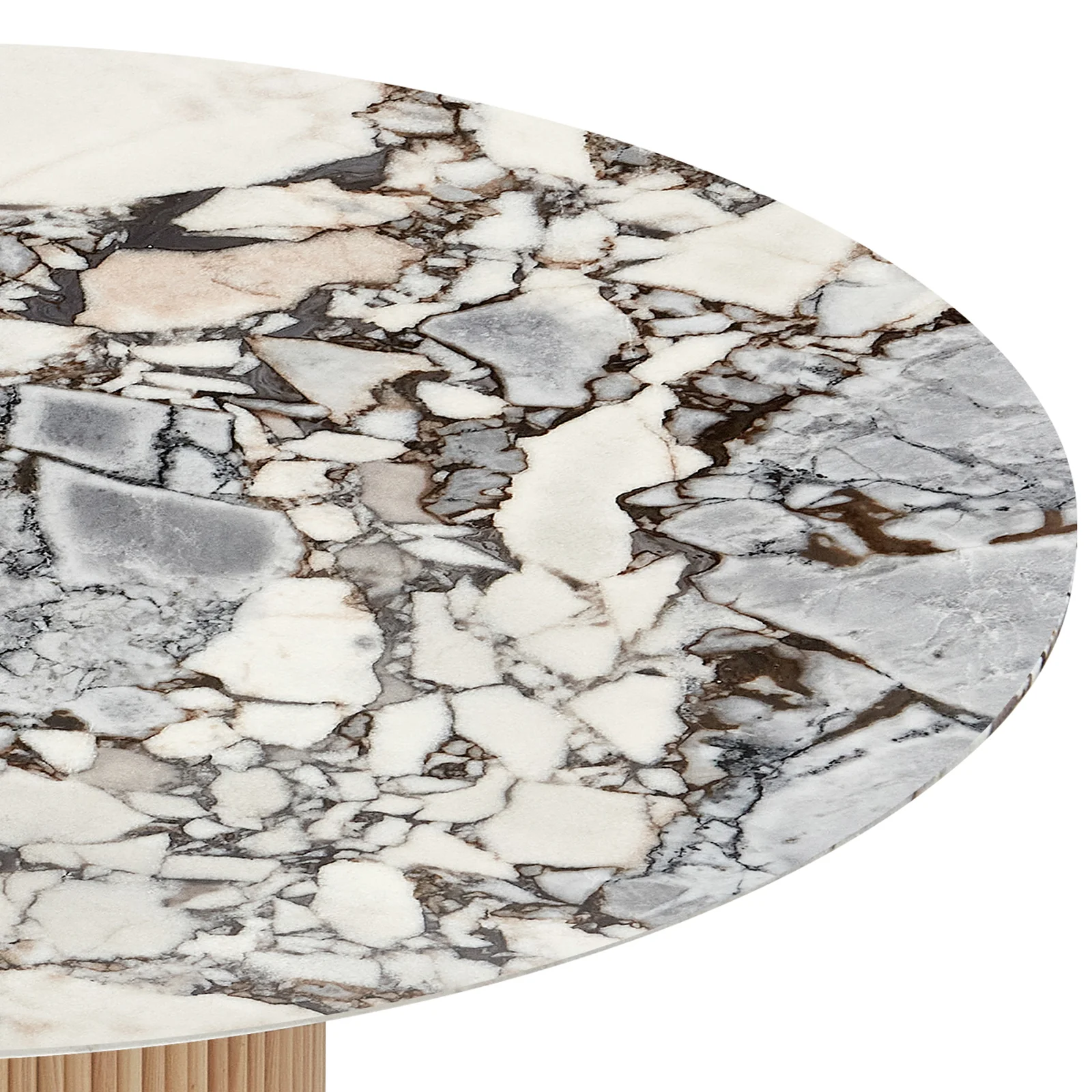 Gracie 120cm Round Dining Table with Real Blue Galaxy Marble - Image 5