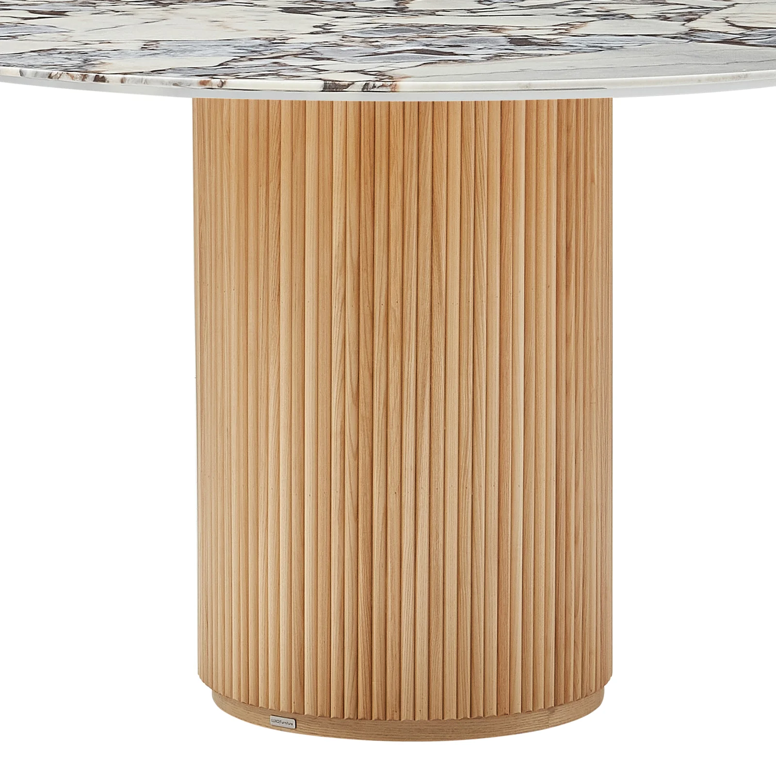 Gracie 120cm Round Dining Table with Real Blue Galaxy Marble - Image 6