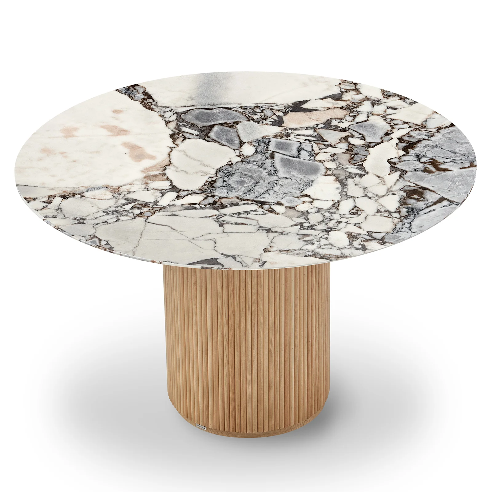 Gracie 120cm Round Dining Table with Real Blue Galaxy Marble - Image 8