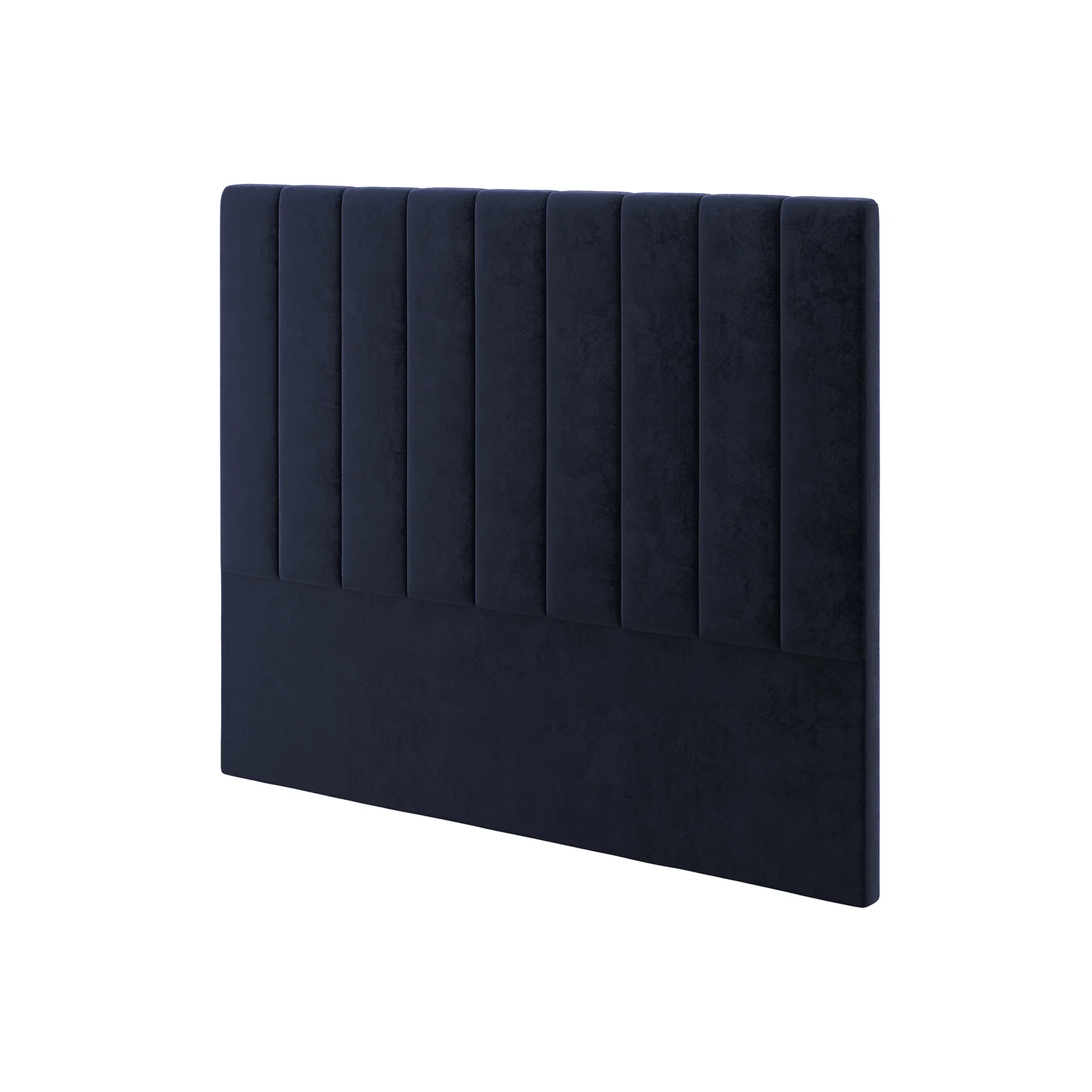 Gratiana Queen Velvet Fabric Headboard in Navy - Image 4