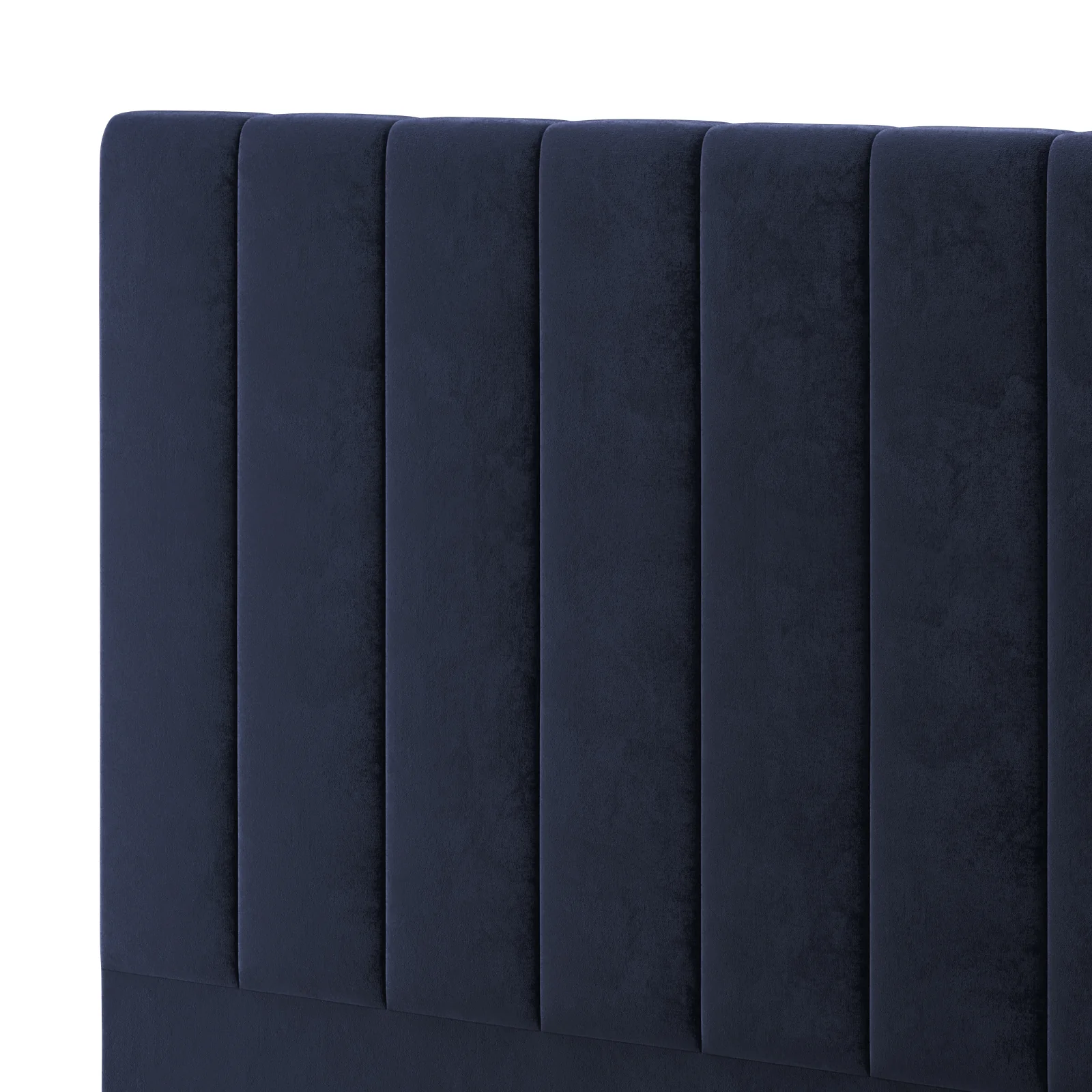 Gratiana Queen Velvet Fabric Headboard in Navy - Image 5