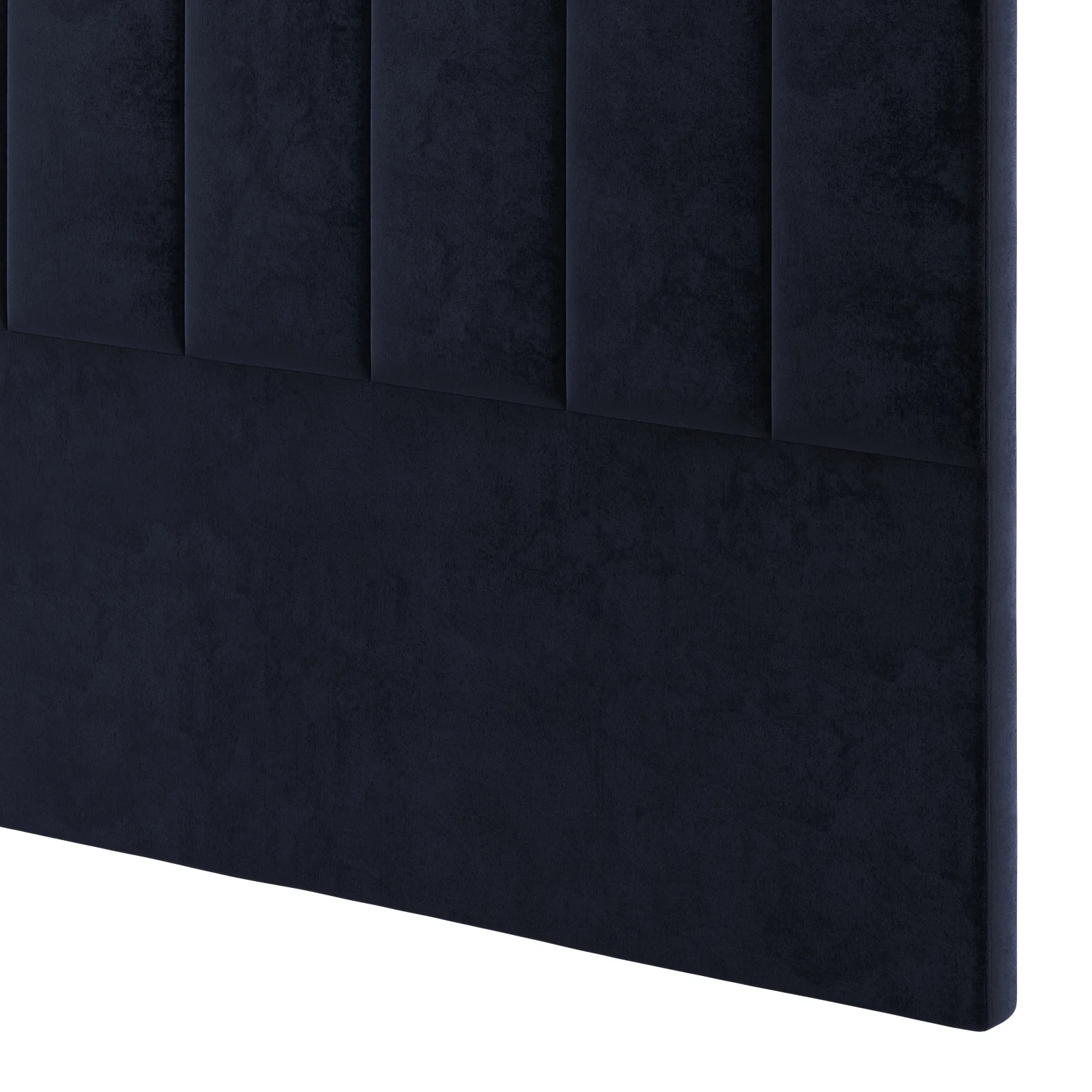 Gratiana Queen Velvet Fabric Headboard in Navy - Image 6