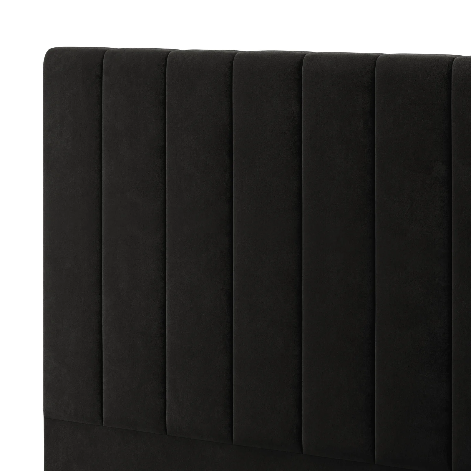 Gratiana Queen Velvet Fabric Headboard in Ink - Image 5