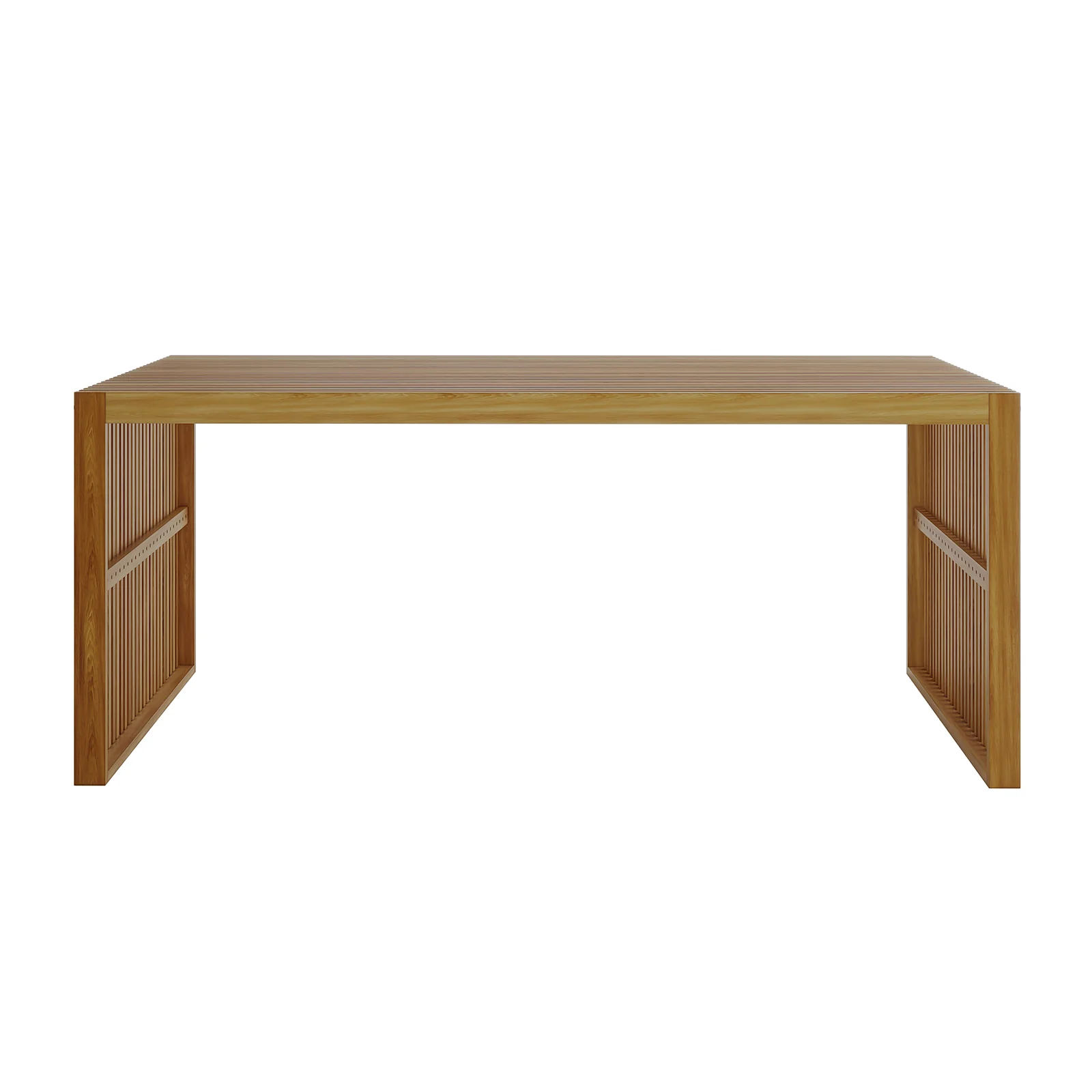 Grenfela 6 Seater Acacia Outdoor Dining Bench Set in Natural - Image 11