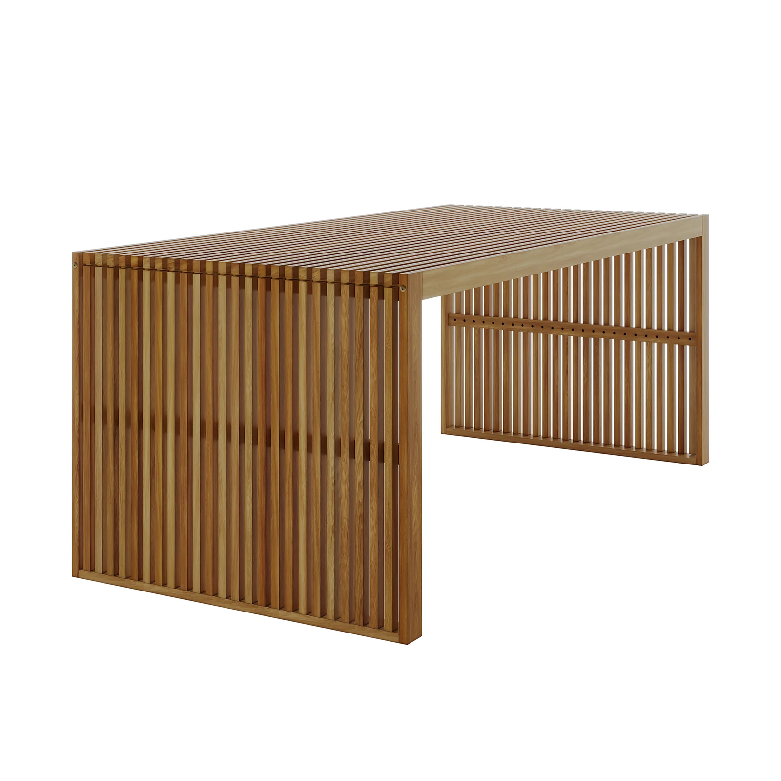 Grenfela 6 Seater Acacia Outdoor Dining Bench Set in Natural - Image 12