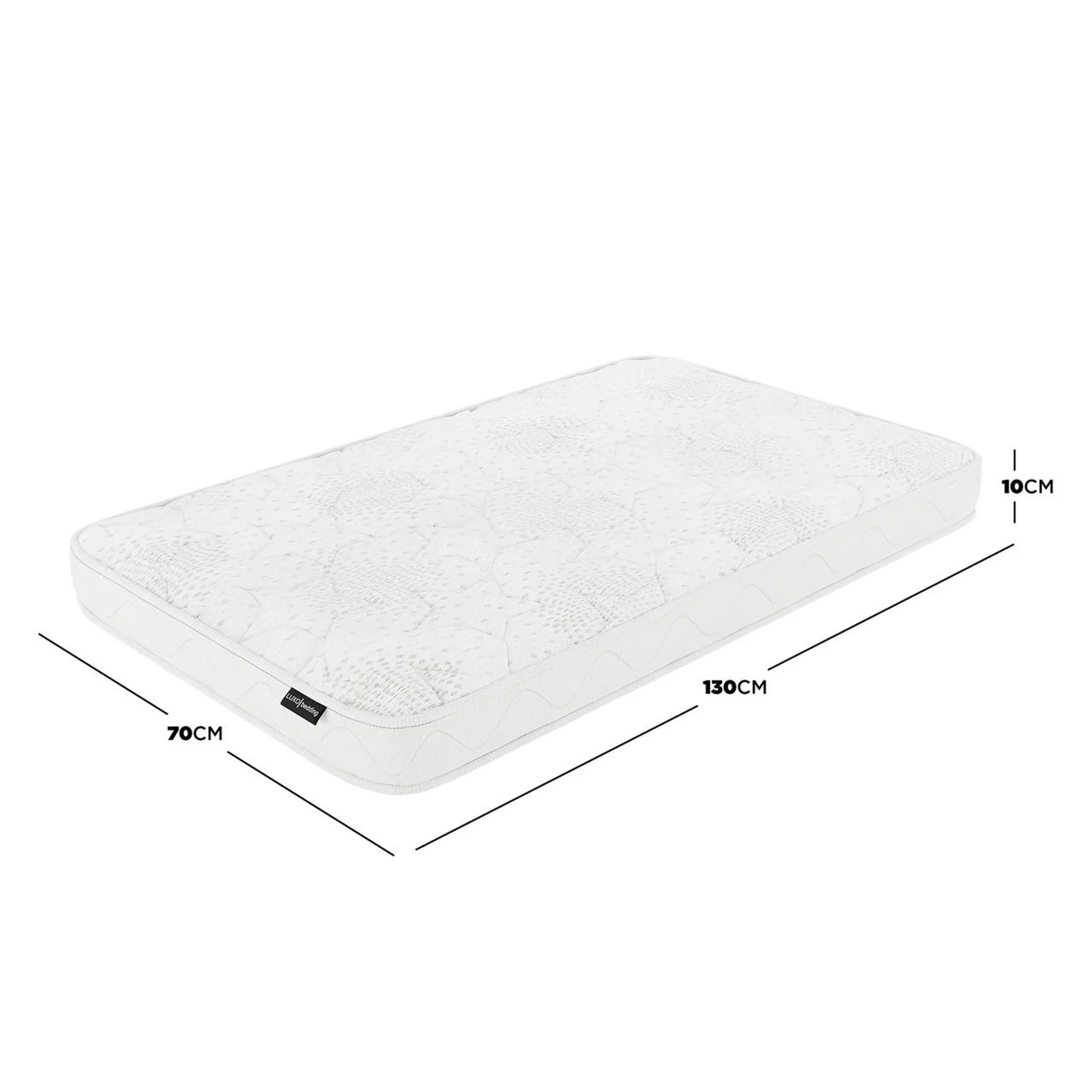 Gydas 10cm Knitted Cot Mattress with High Density Foam - Image 3