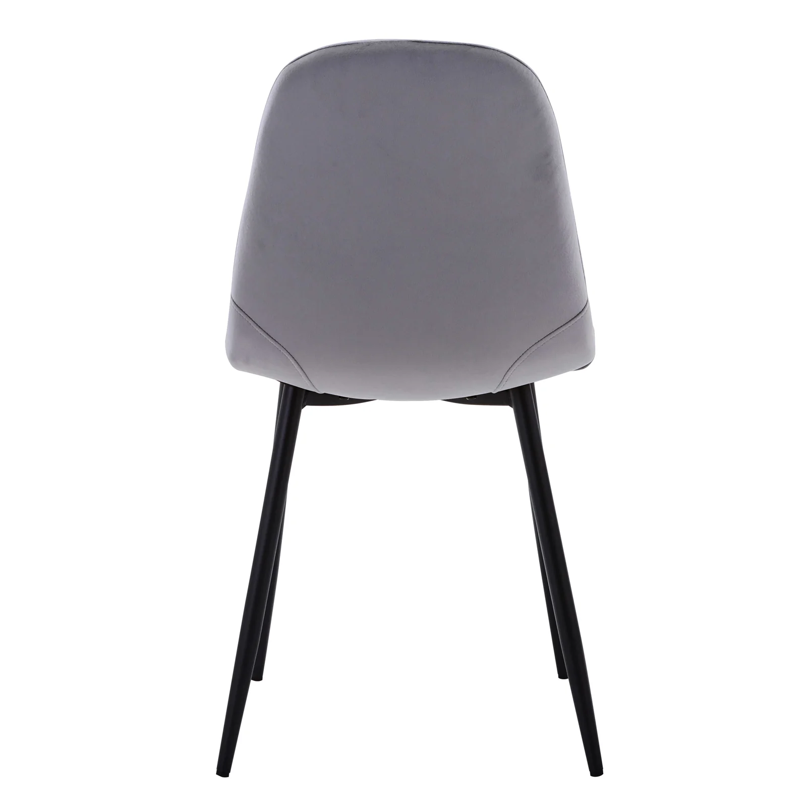 Halsa Classic Velvet Dining Chairs Set of 4 in Marble Grey - Image 7