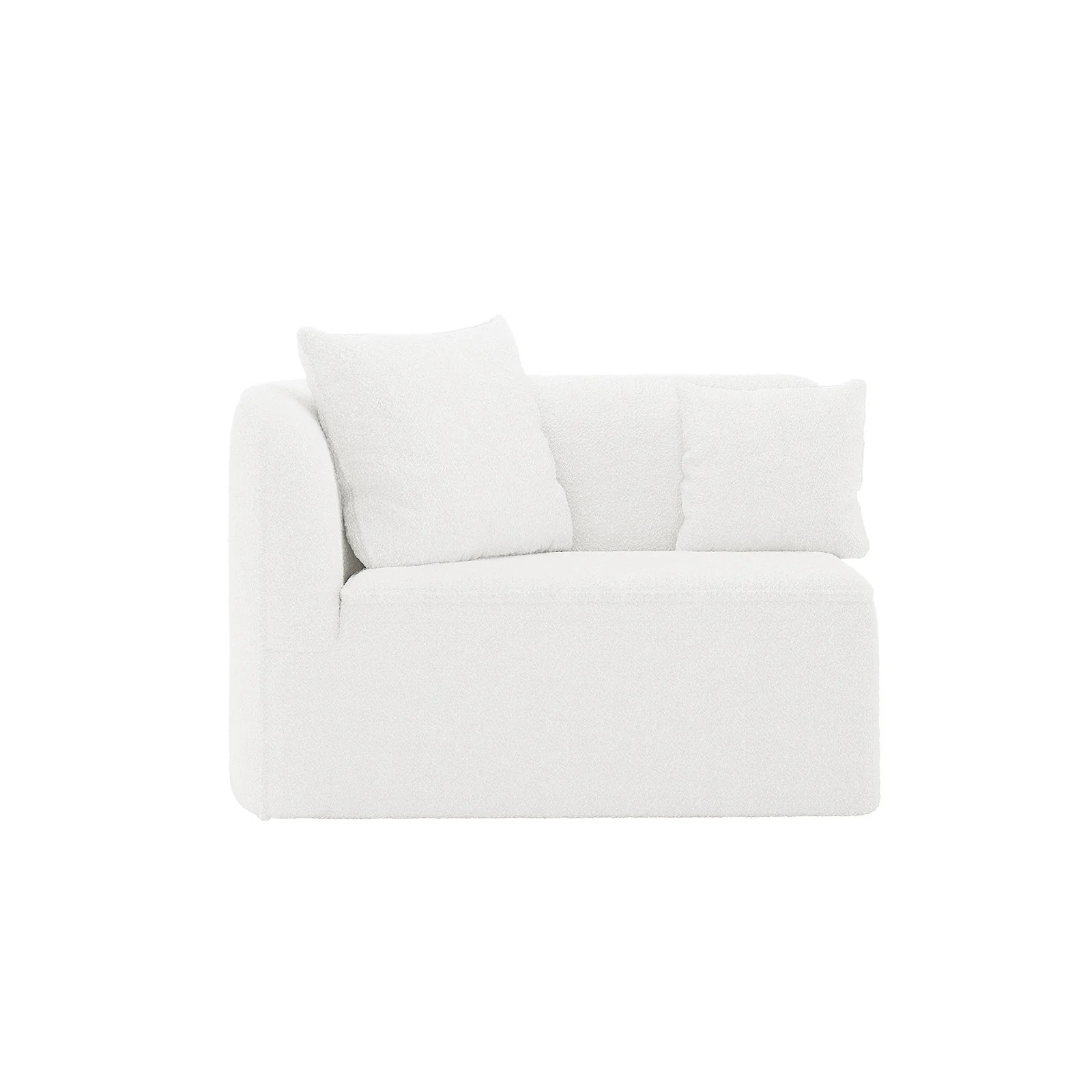 Hattie 4 Seater Boucle Sofa in Cream White - Image 6