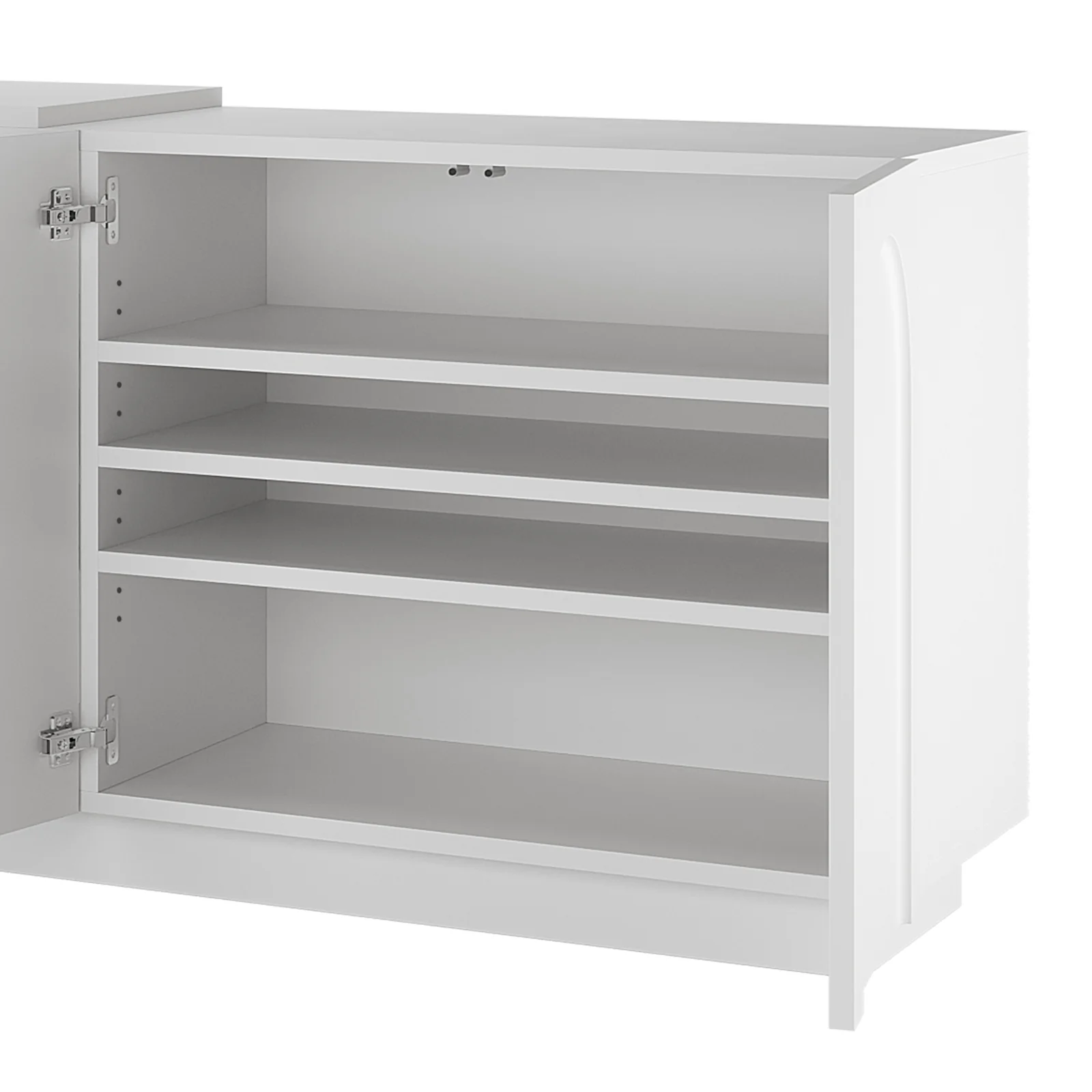 Hava 120cm Arched Extendable Sideboard Table in White - Image 7