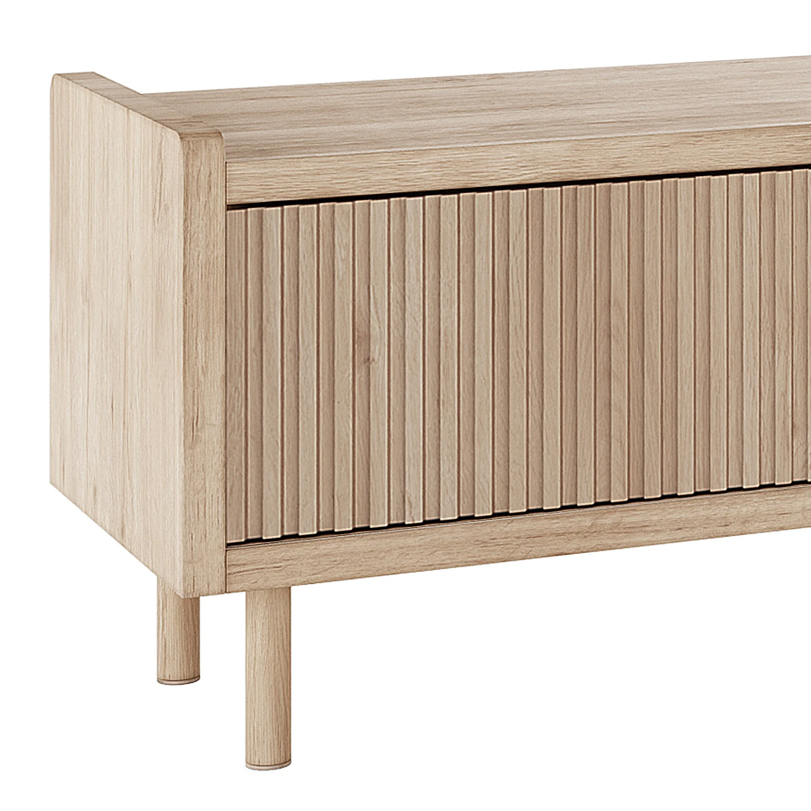 Hayden 200cm Fluted TV Entertainment Unit in Natural - Image 9