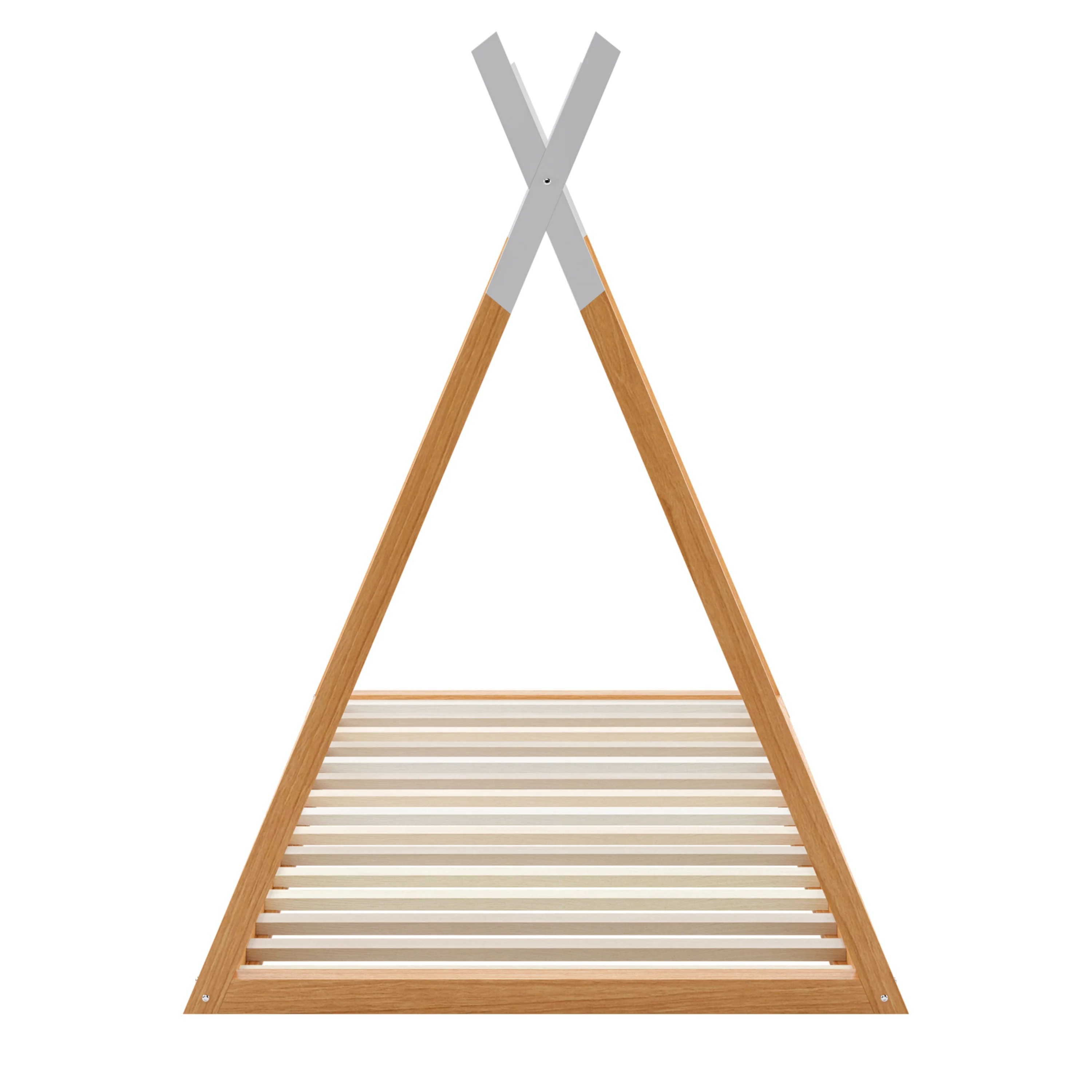 Helena Kids Single Solid Pine Teepee Bed Frame in Natural - Image 13