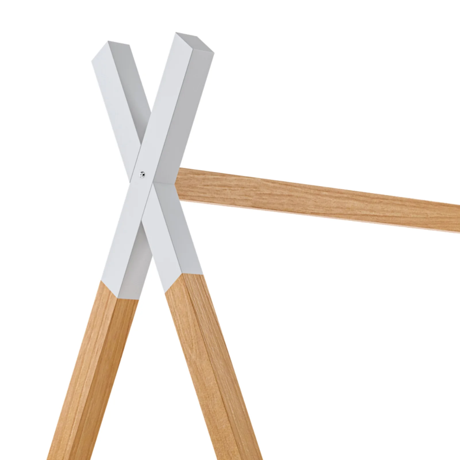 Helena Kids Single Solid Pine Teepee Bed Frame in Natural - Image 14