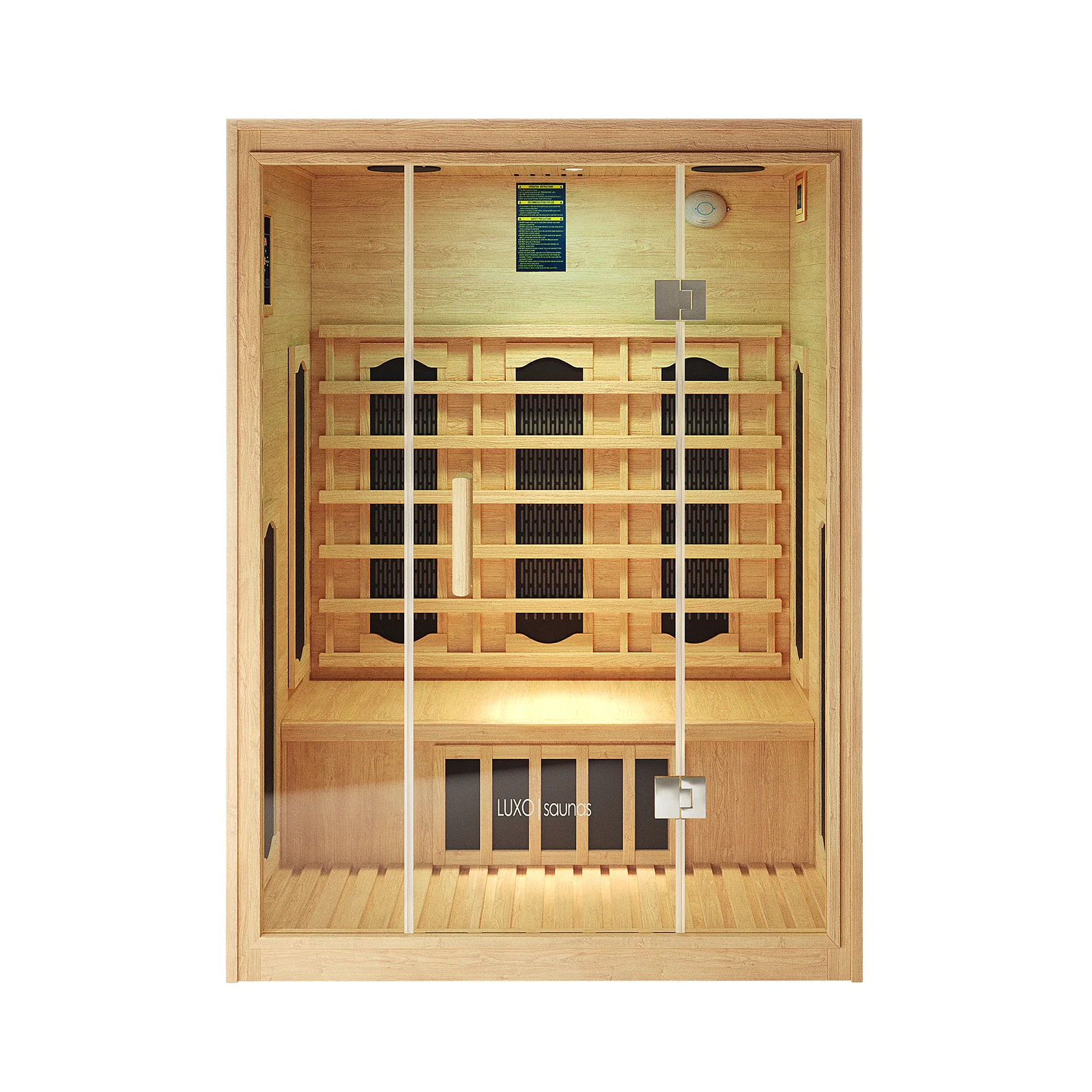 Helle 2 Person Hybrid Infrared Indoor Home Sauna