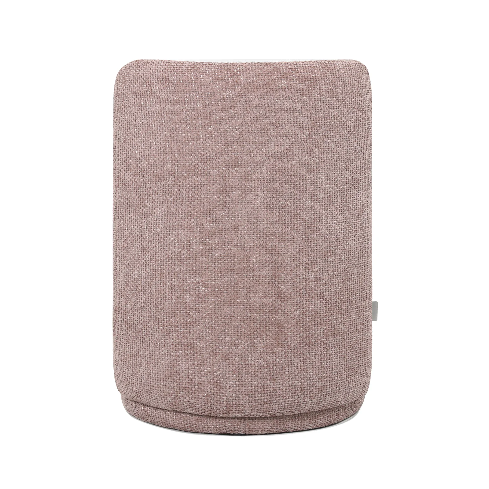 Hiboa Chenille Ottoman Stool in Light Pink - Image 10