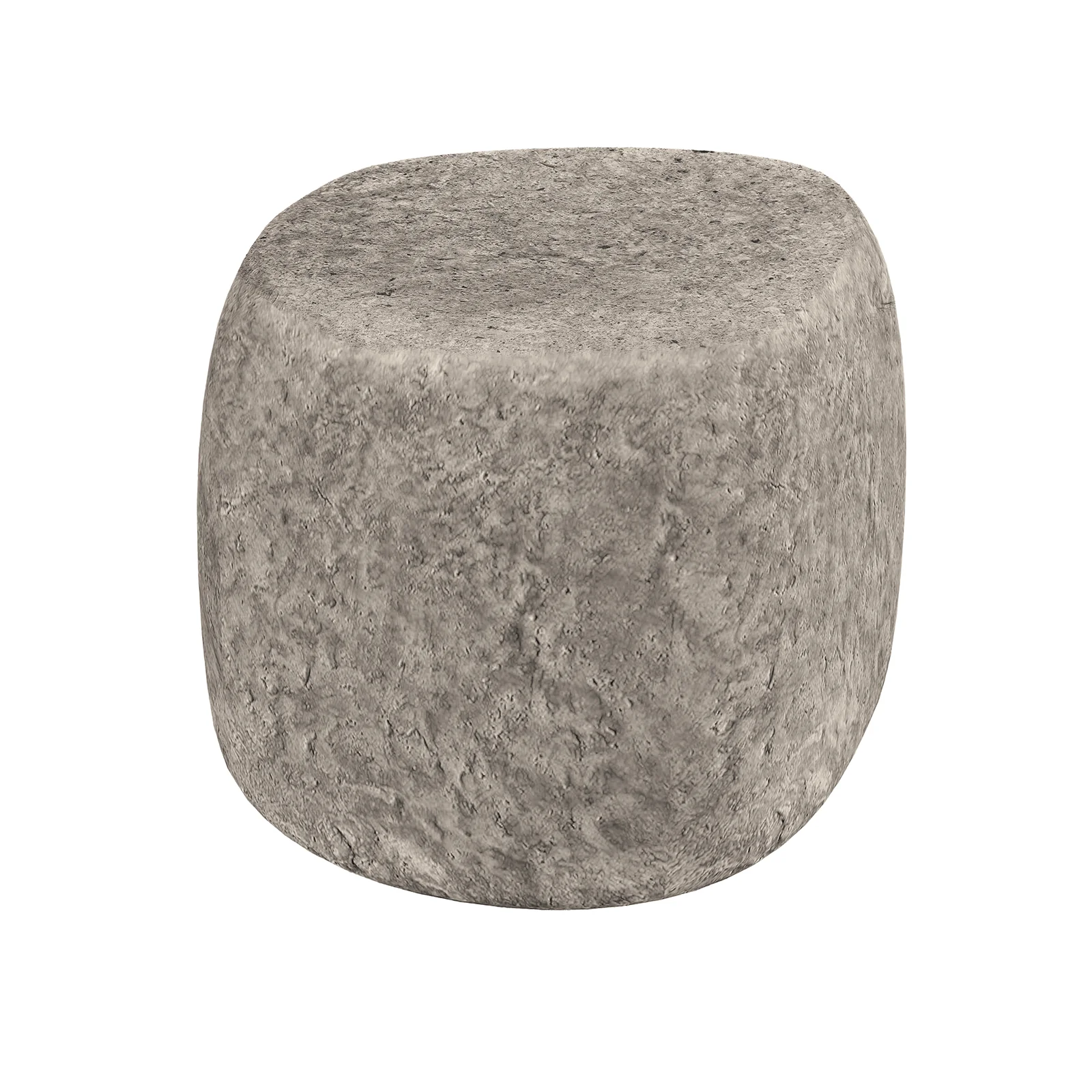 Hollie 51cm Textured Outdoor Concrete Side Table in Stone - Image 6
