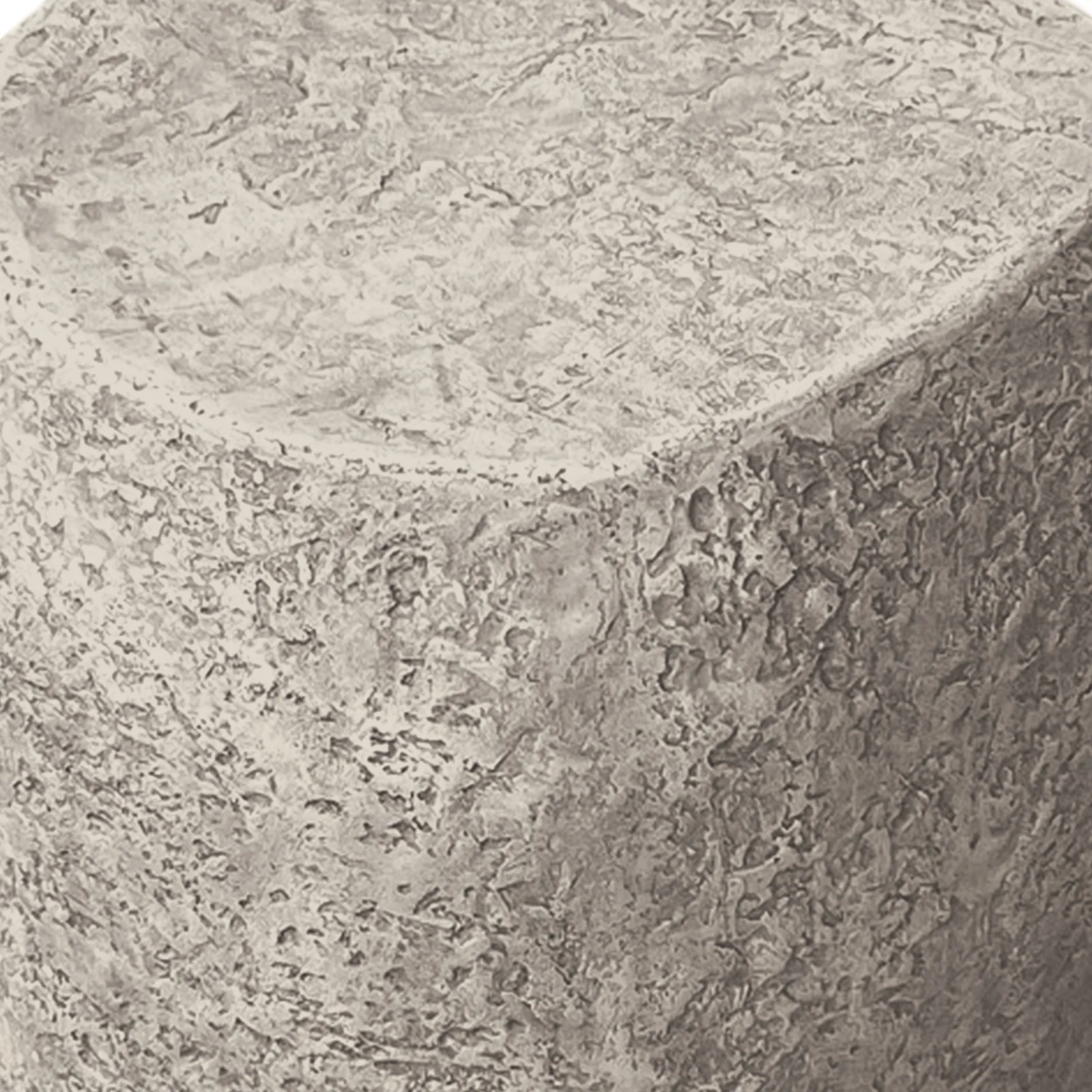 Hollie 51cm Textured Outdoor Concrete Side Table in Stone - Image 8
