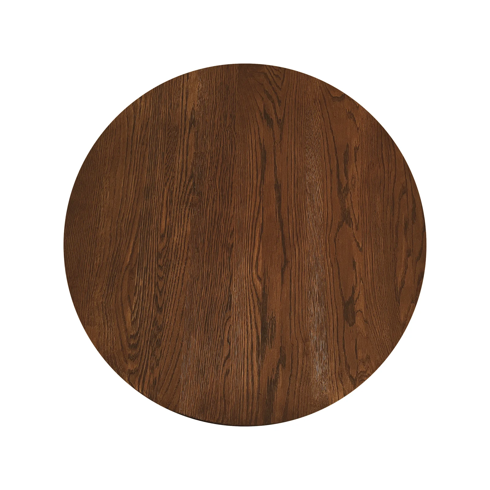 Hudson 80cm Round Hardwood Coffee Table in Walnut - Image 5