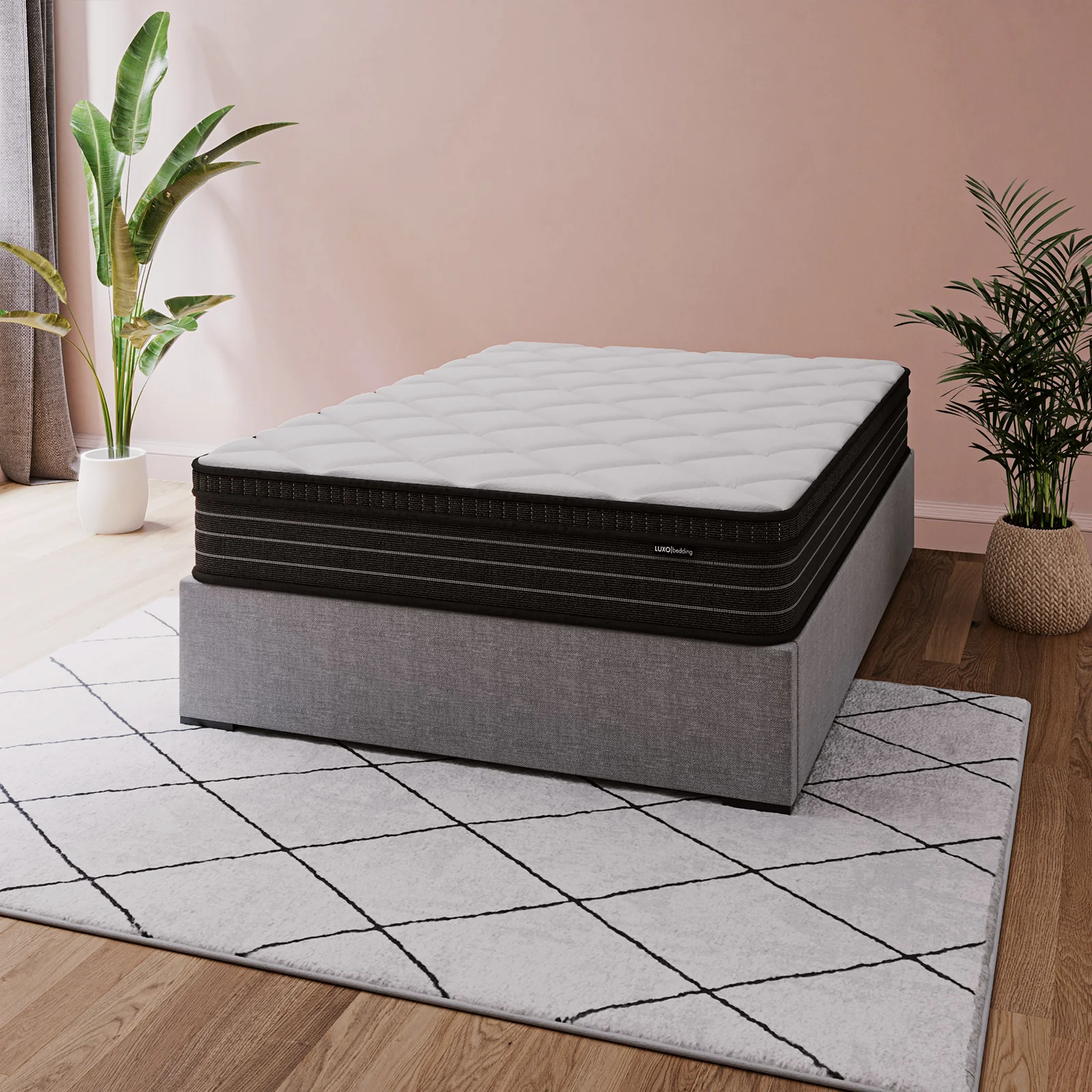 Iris Double Firm 25cm Foam Pillow Top Pocket Spring Mattress - Image 3