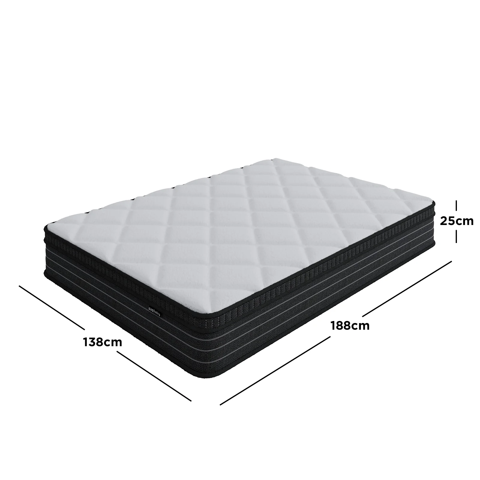 Iris Double Firm 25cm Foam Pillow Top Pocket Spring Mattress - Image 8