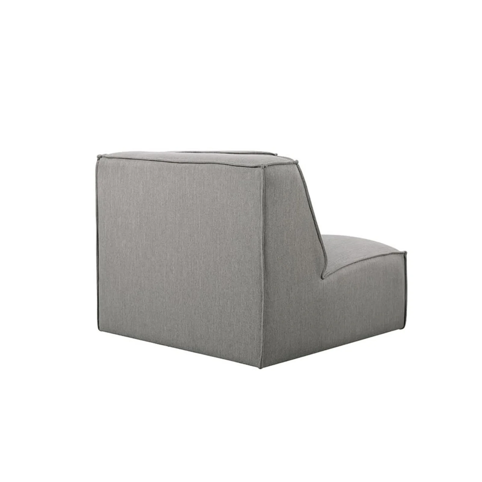 Ivanna Corner Modular Fabric Sofa Piece in Grey - Image 6