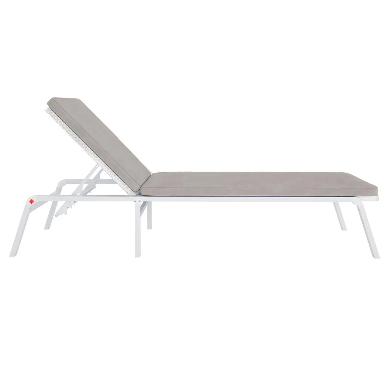 Jabari Outdoor Sun Lounger with Cushion in Warm Grey - Image 9