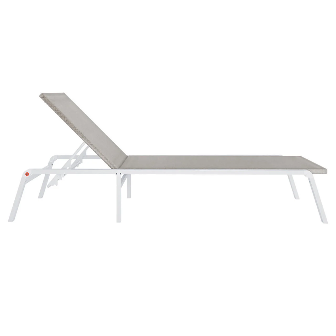 Jabari Textilene Aluminium Sunbed Set of 2 in Light Grey - Image 7