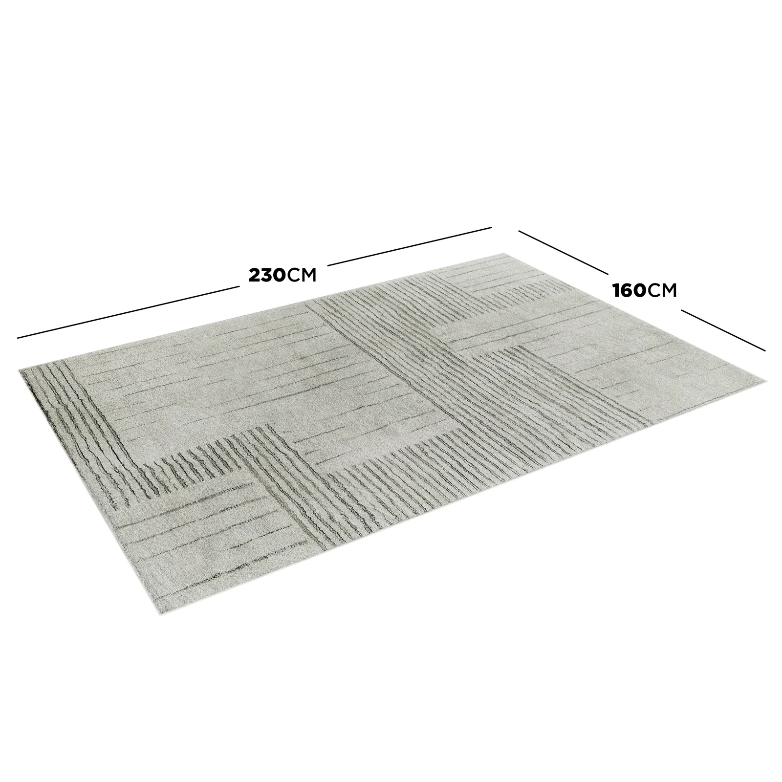 Jabeza 160x230cm Soft Contemporary Printed Indoor Floor Rug - Image 7