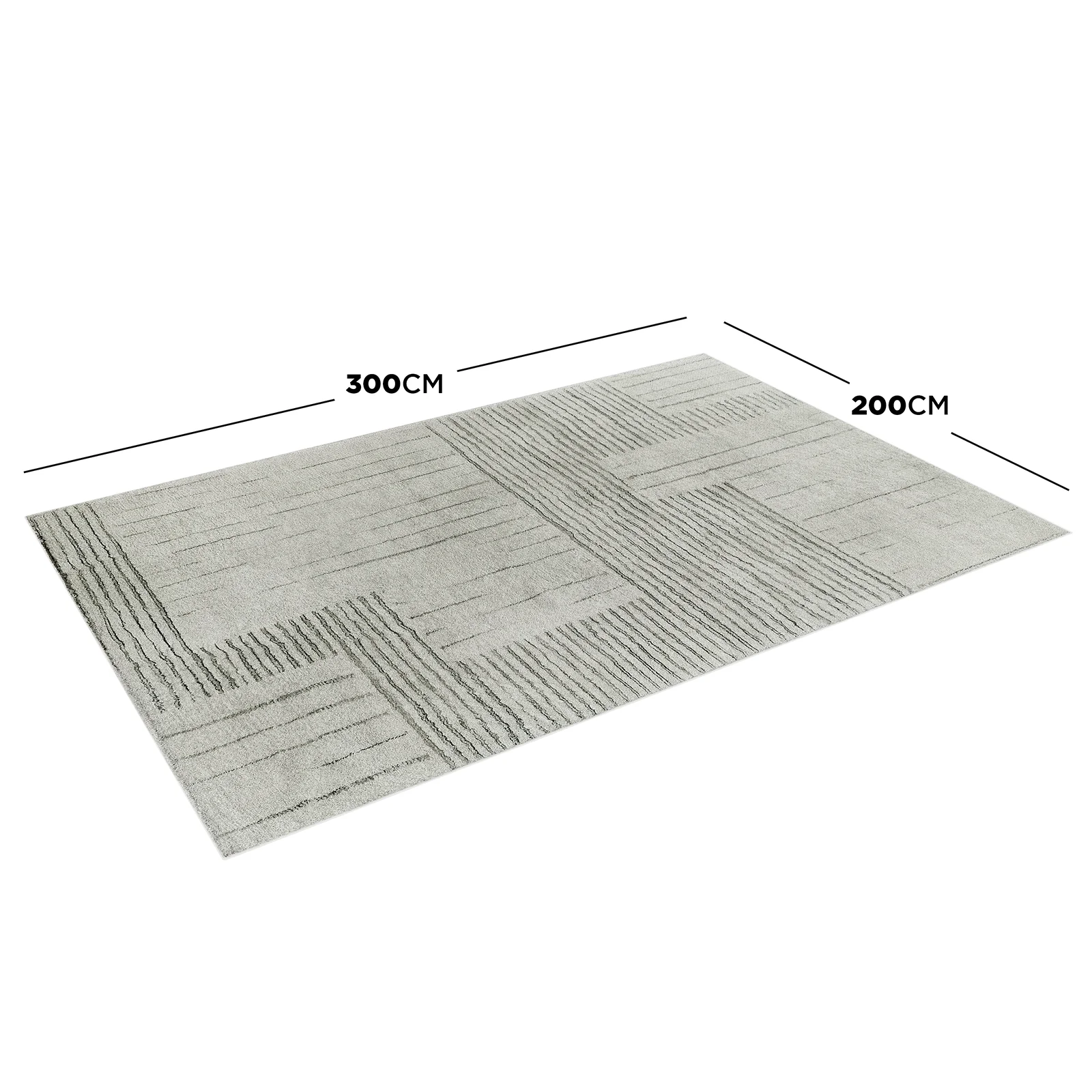 Jabeza 200x300cm Soft Contemporary Printed Indoor Floor Rug - Image 7