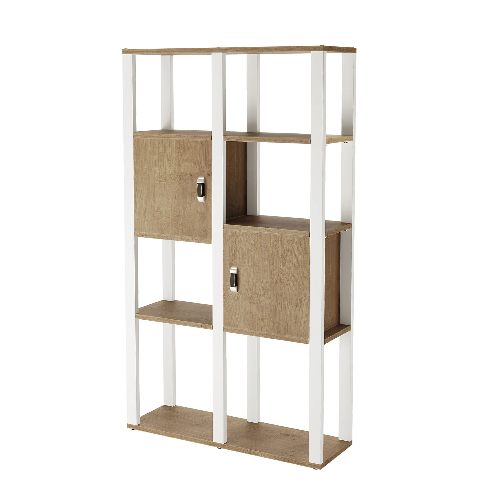 Jacob 160cm 4-Tier Storage Bookshelf with Door in Natural - Image 4