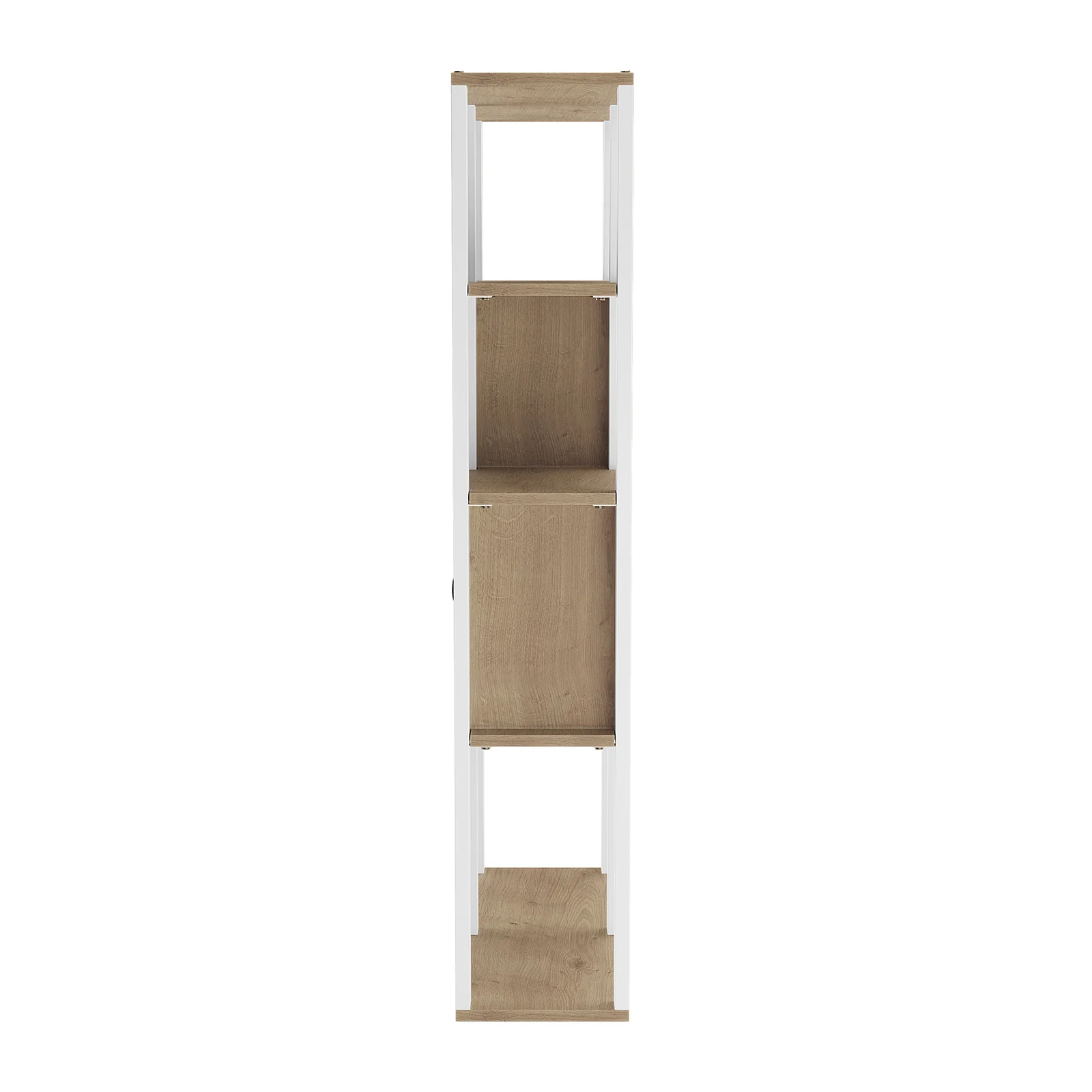 Jacob 160cm 4-Tier Storage Bookshelf with Door in Natural - Image 5
