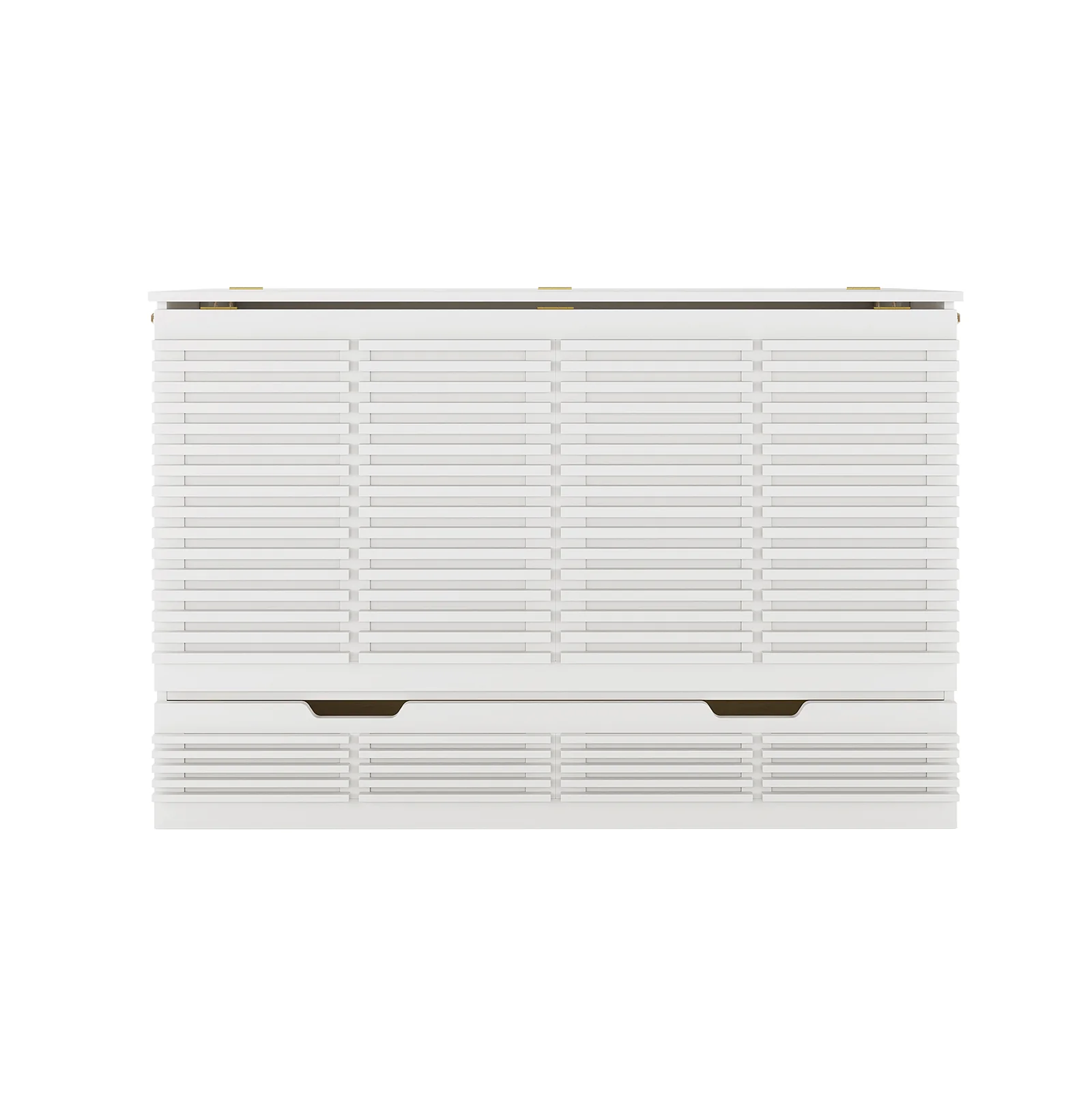 Jaxen Queen Foldout Murphy Bed with Storage in White - Image 9