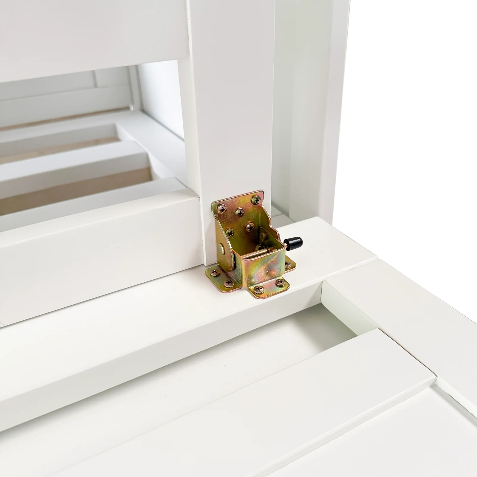 Jaxen Queen Foldout Murphy Bed with Storage in White - Image 12