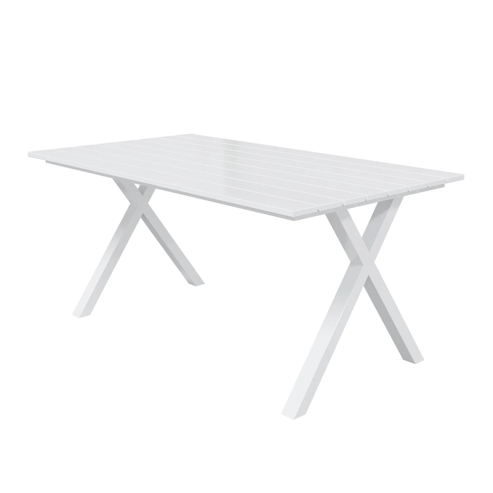 Jensen 6 Seater Aluminium Outdoor Dining Set in Light Grey - Image 10