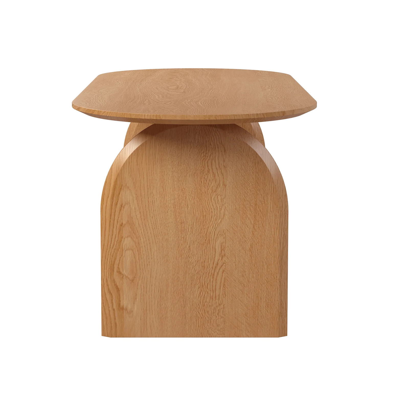 Jillian 180cm Oval Hardwood Oak Dining Table in Natural - Image 10
