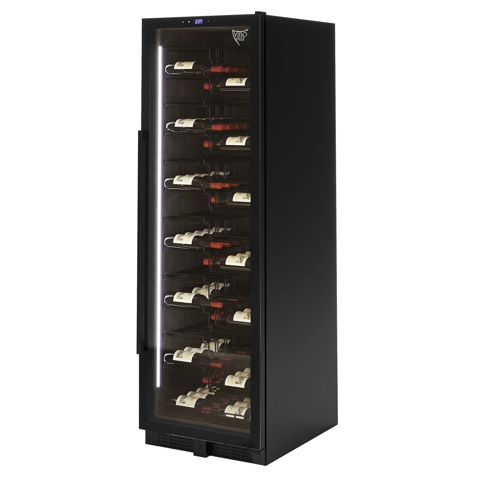 K155G 155 Bottle Built-In Wine Fridge with Lock in Black