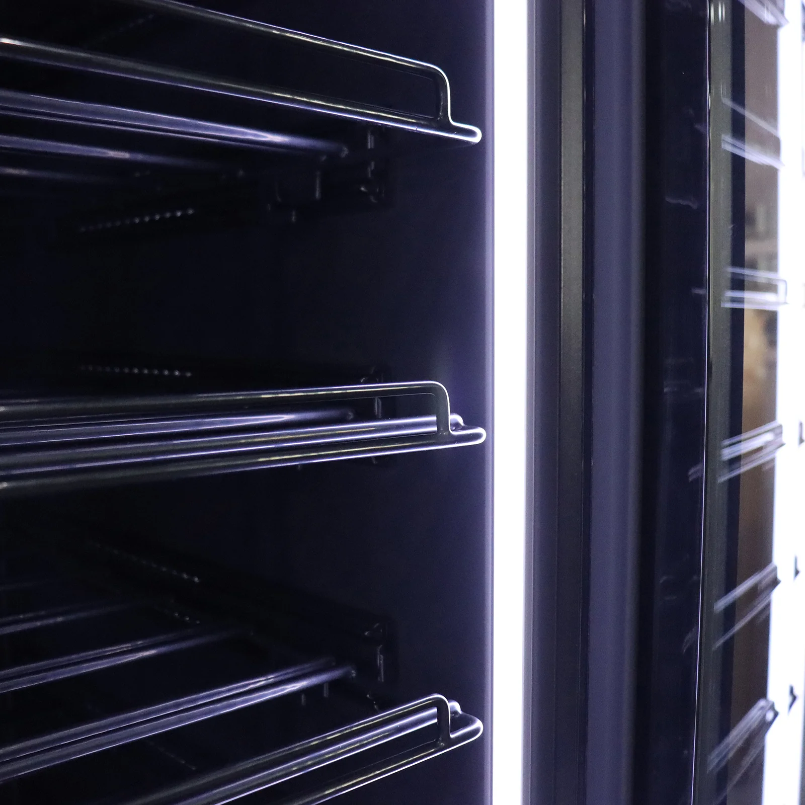 K155G 155 Bottle Built-In Wine Fridge with Lock in Black - Image 10