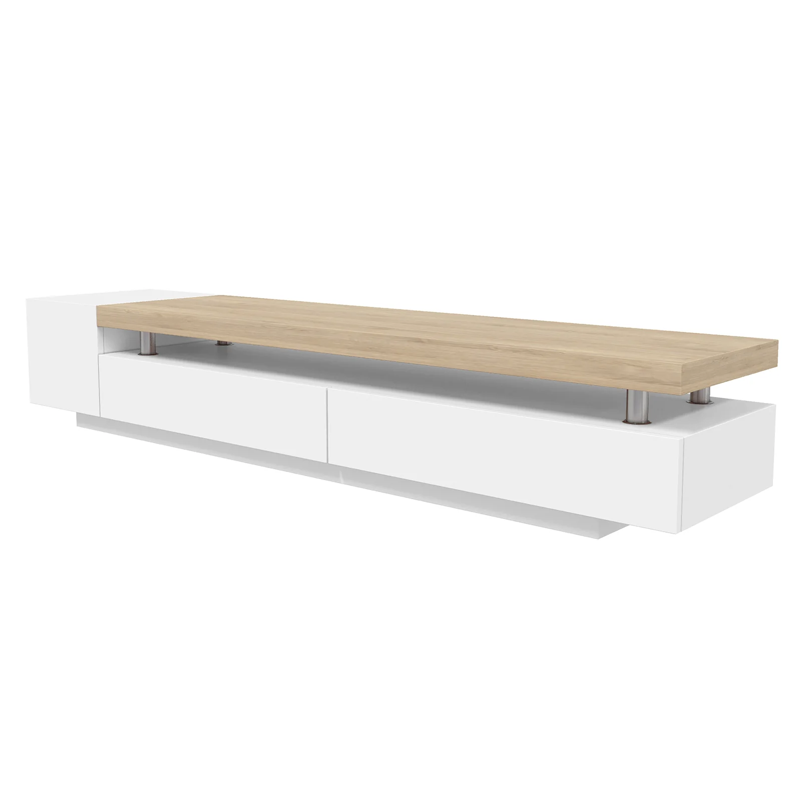 Kandi 180cm Entertainment Unit with Drawers in White - Image 5