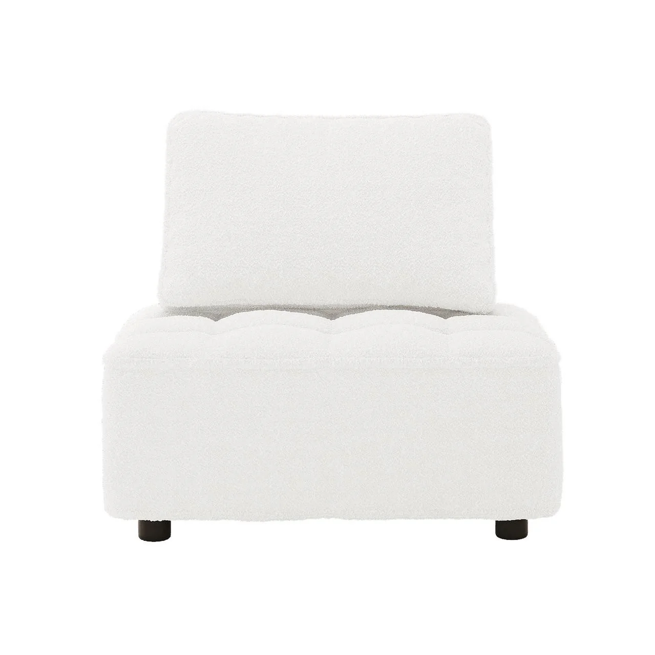 Kazumi 4 Seater Boucle Modular Sofa Set in Cream White - Image 6