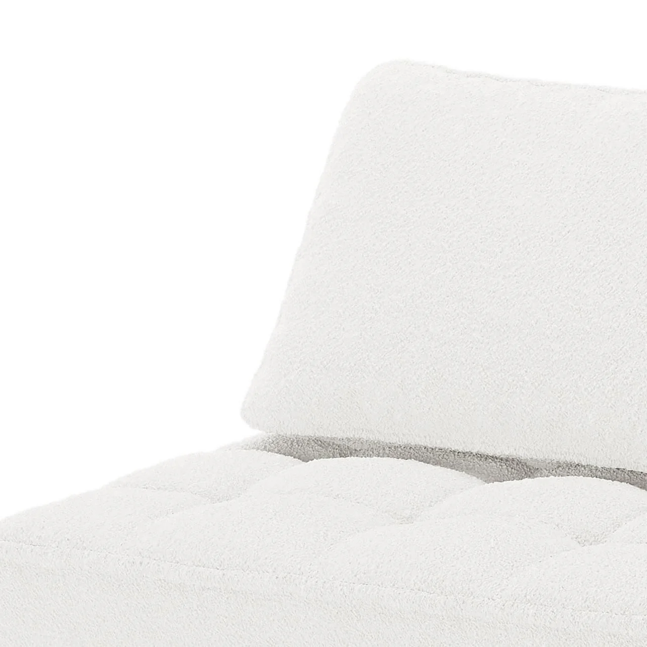 Kazumi 4 Seater Boucle Modular Sofa Set in Cream White - Image 8