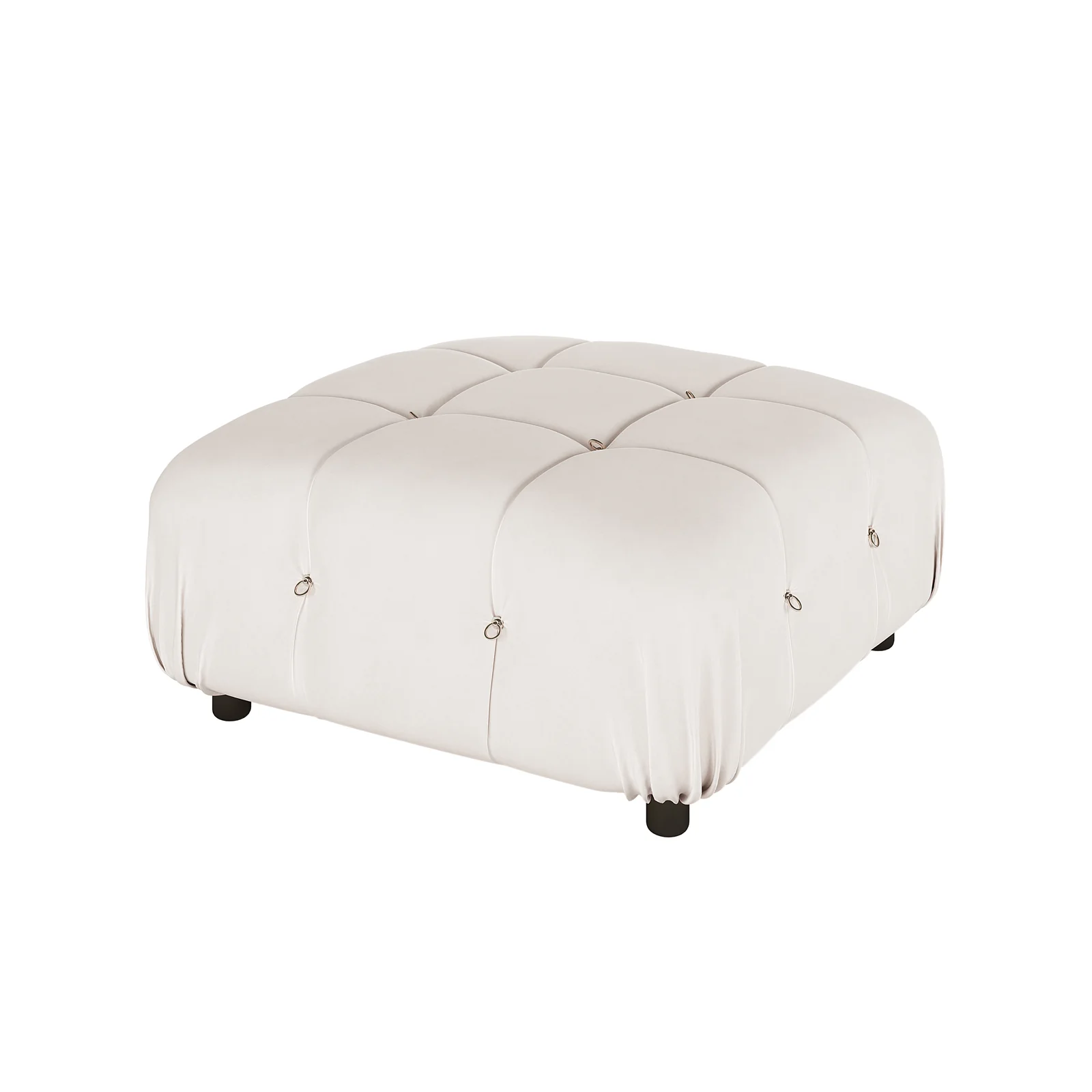 Keila 4 Seater Modular Chaise Sofa Set in Cream Velvet - Image 6