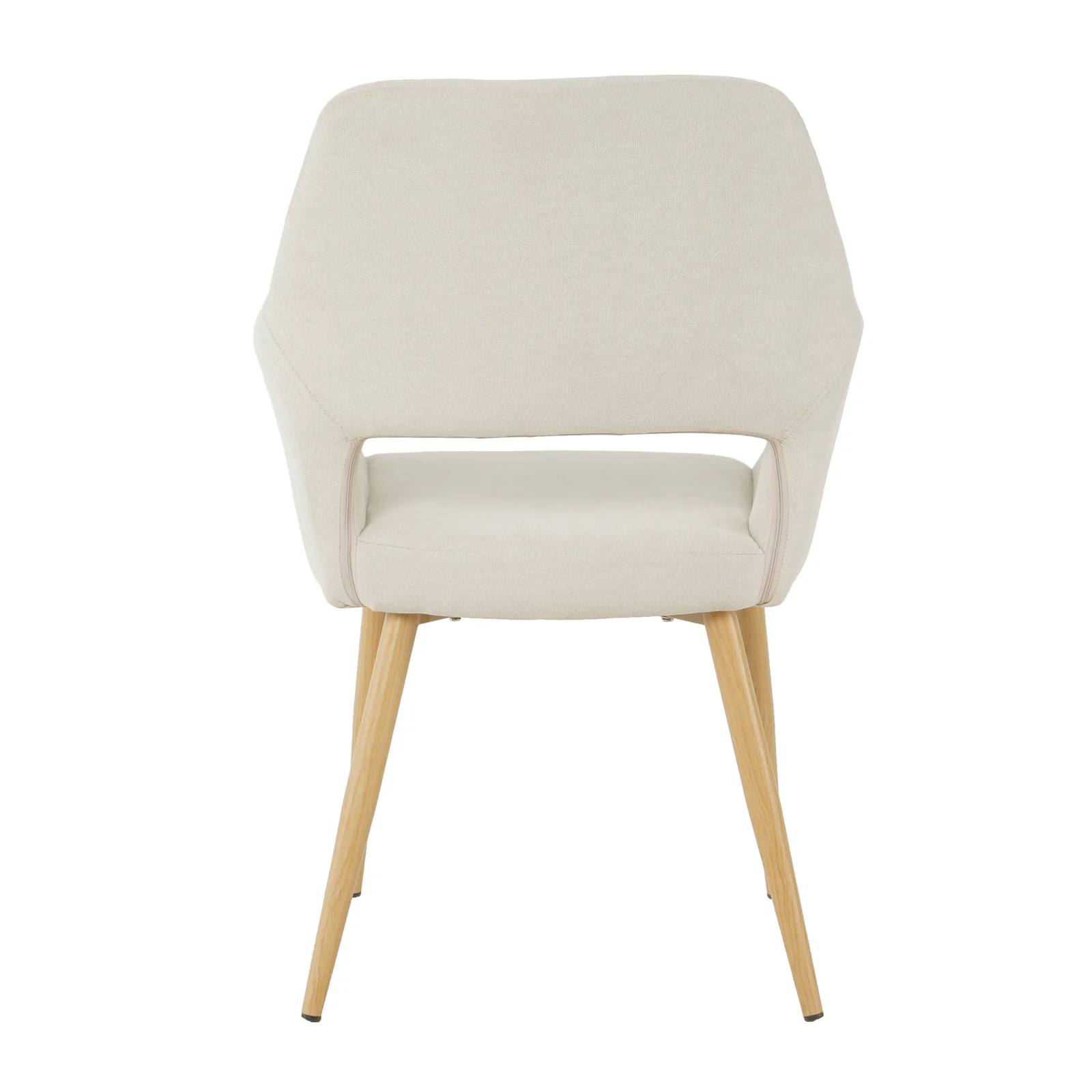 Keith Fabric Dining Chair Set of 2 in Light Beige - Image 8