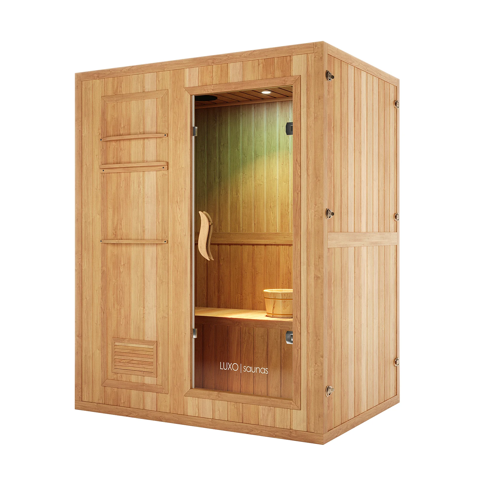 Kivi 3-Person Traditional Stove Finnish Indoor Home Sauna - Image 5