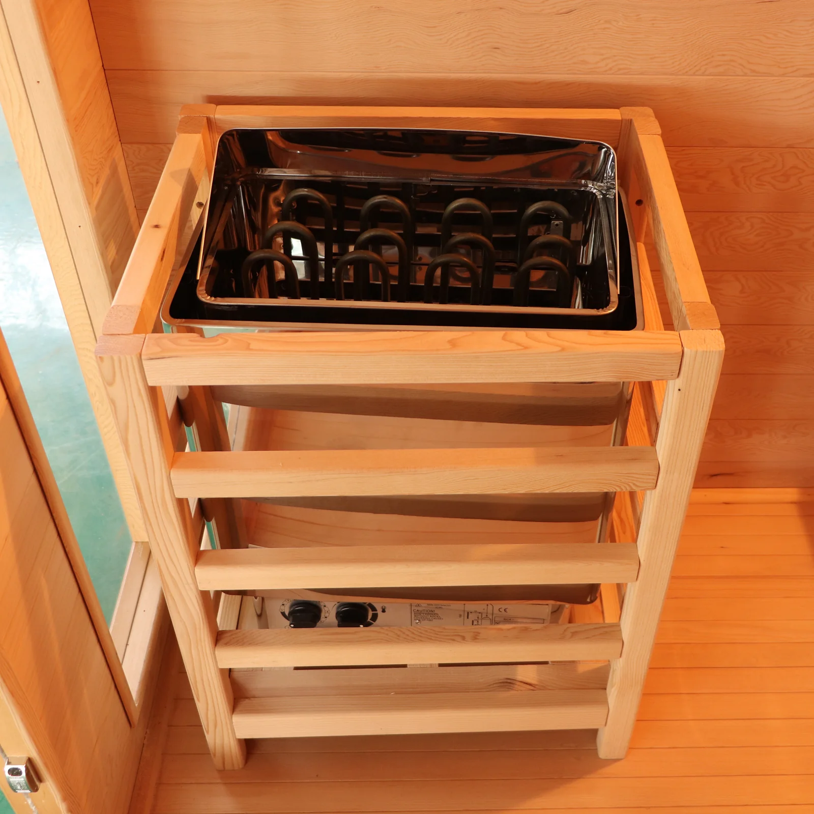 Kivi 4 Person Traditional Finnish Outdoor Home Sauna - Image 7