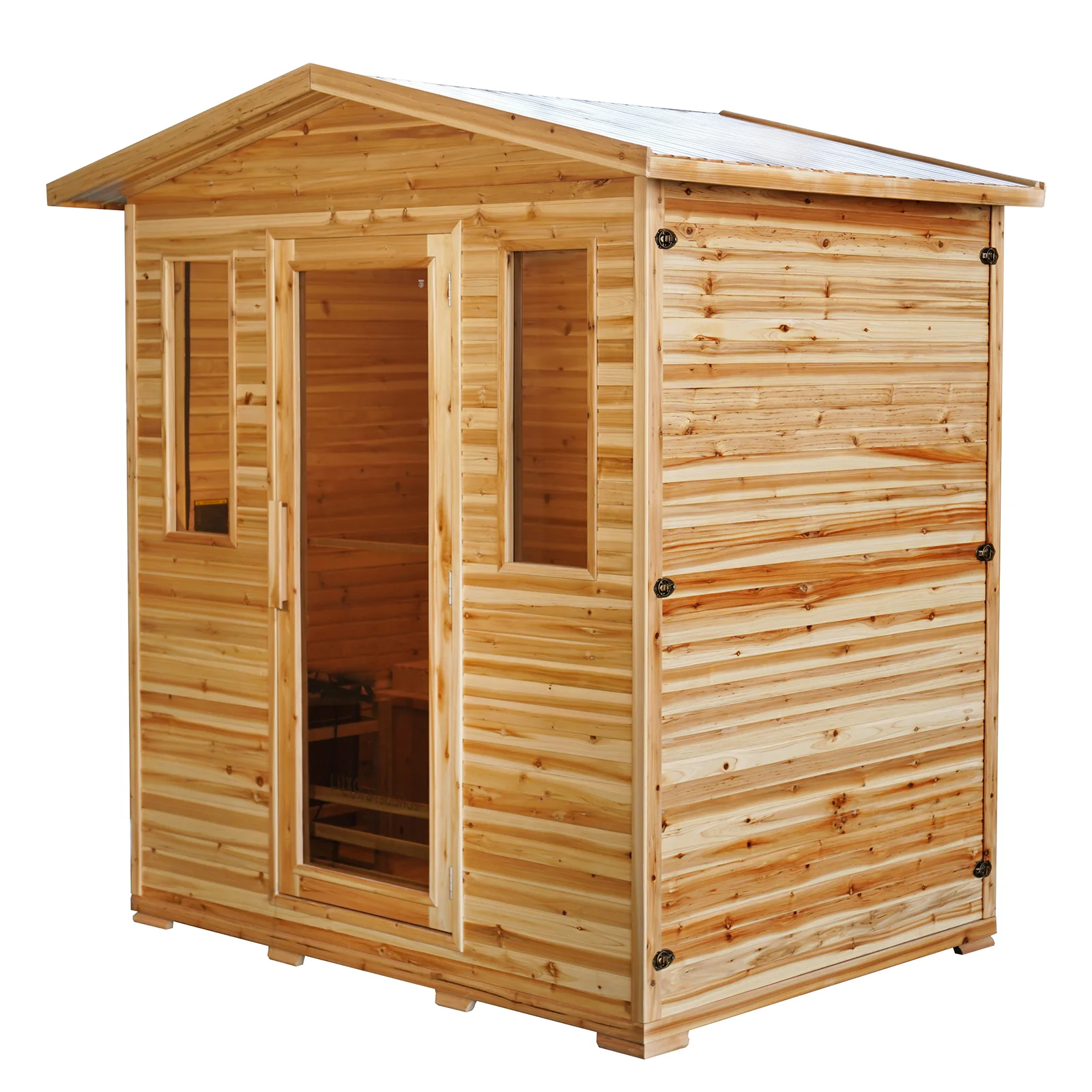Kivi 4-Person Traditional Outdoor Finnish Home Sauna - Image 5