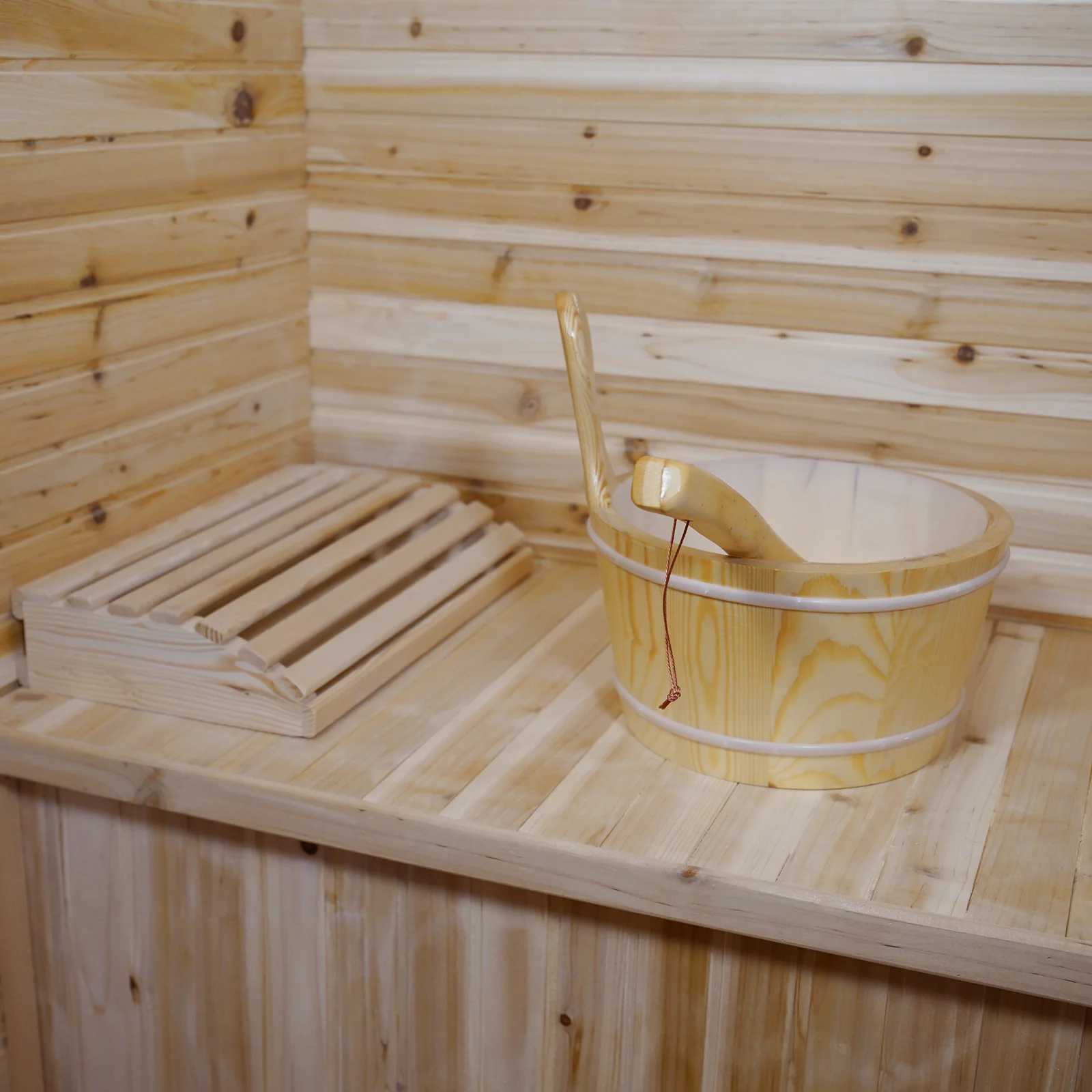 Kivi 4-Person Traditional Outdoor Finnish Home Sauna - Image 7
