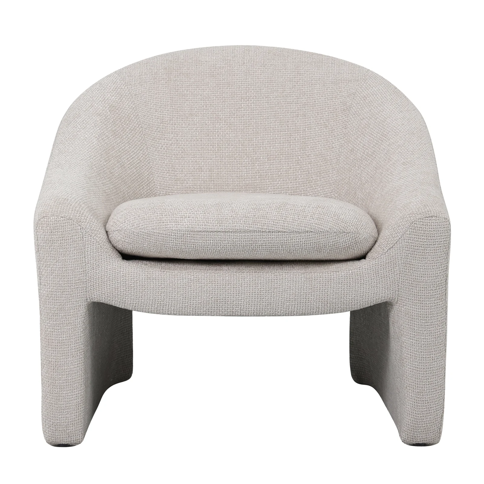 Kotrina Linen Chenille Accent Armchair in Beige - Image 7