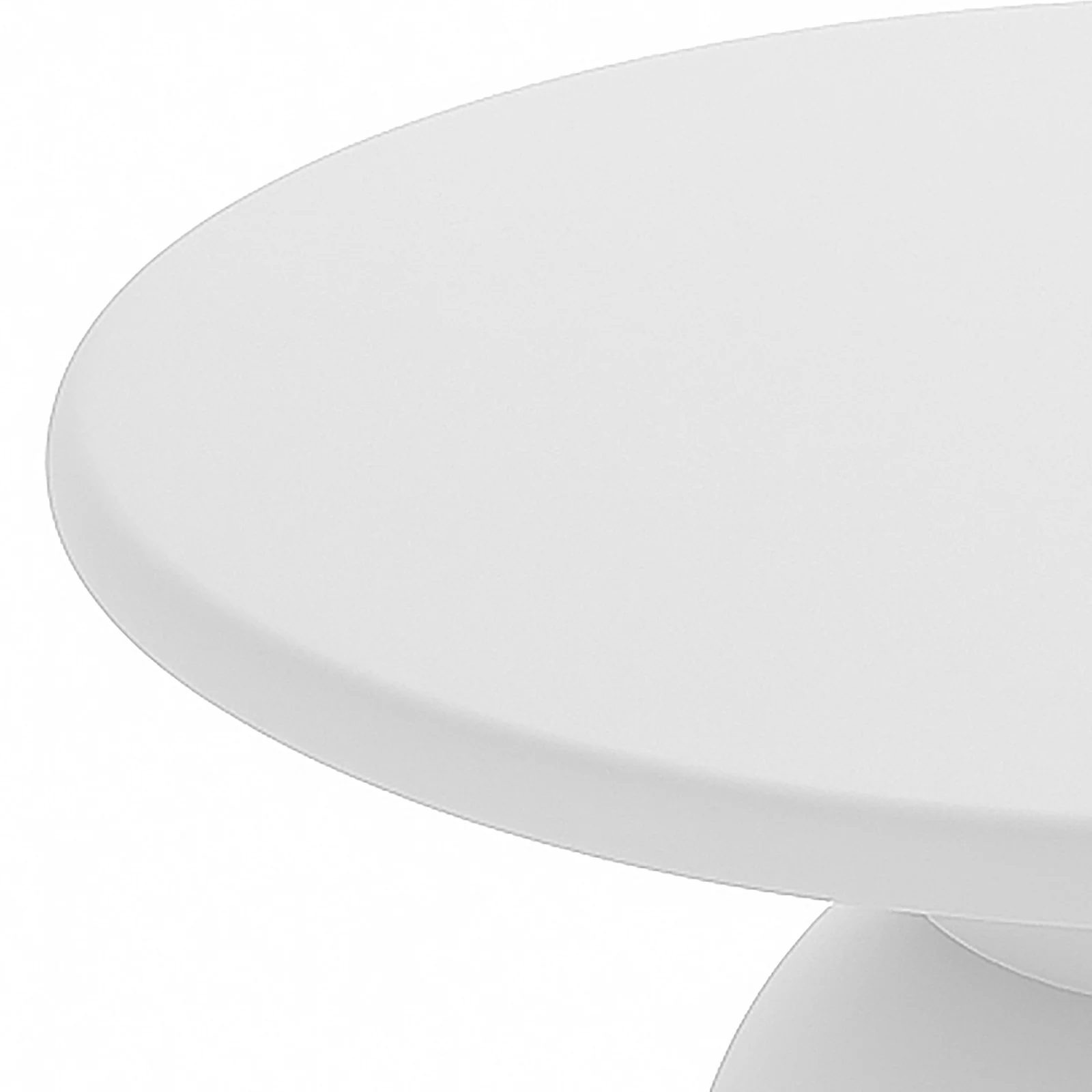 Krates 120cm Round Outdoor Concrete Dining Table in White - Image 3