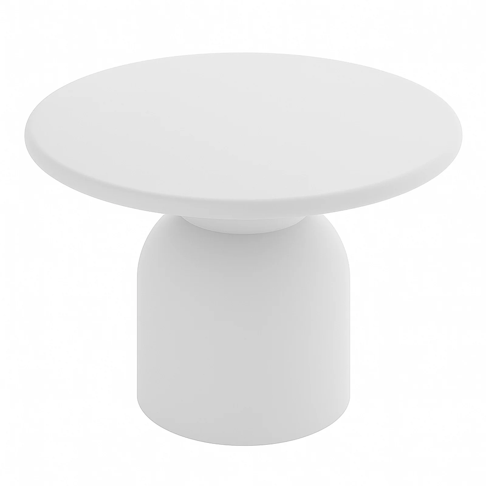 Krates 120cm Round Outdoor Concrete Dining Table in White - Image 8